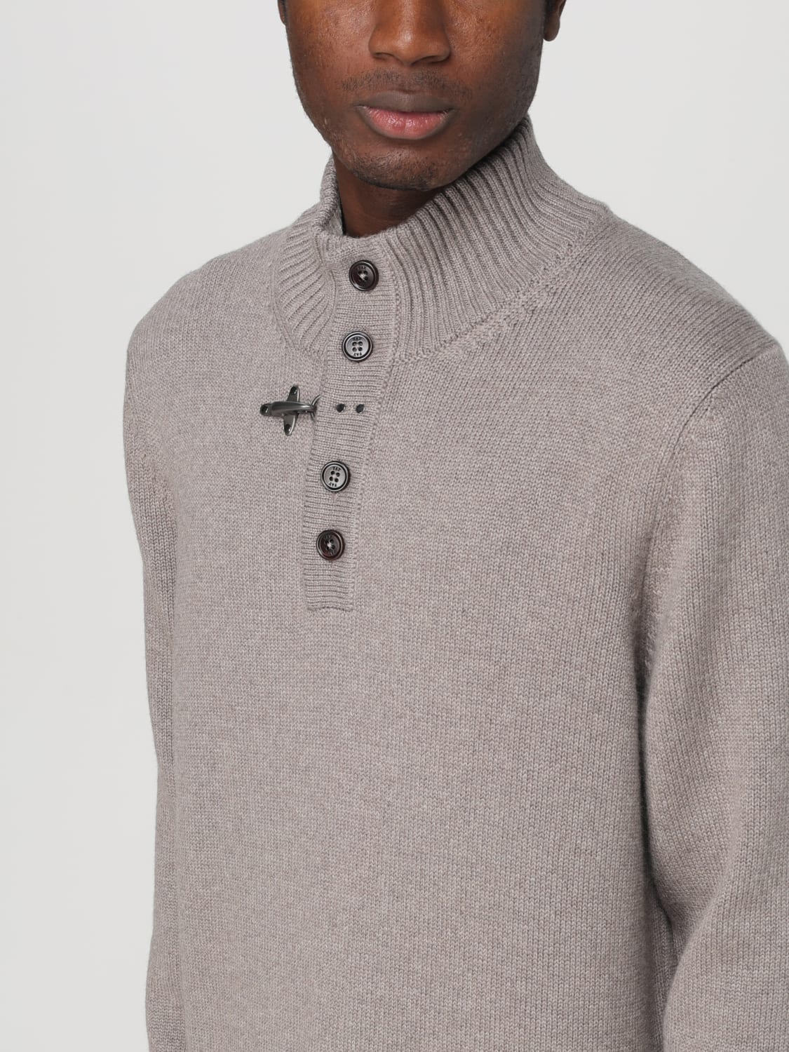 FAY SWEATER: Sweater men Fay, Kaki - Img 3