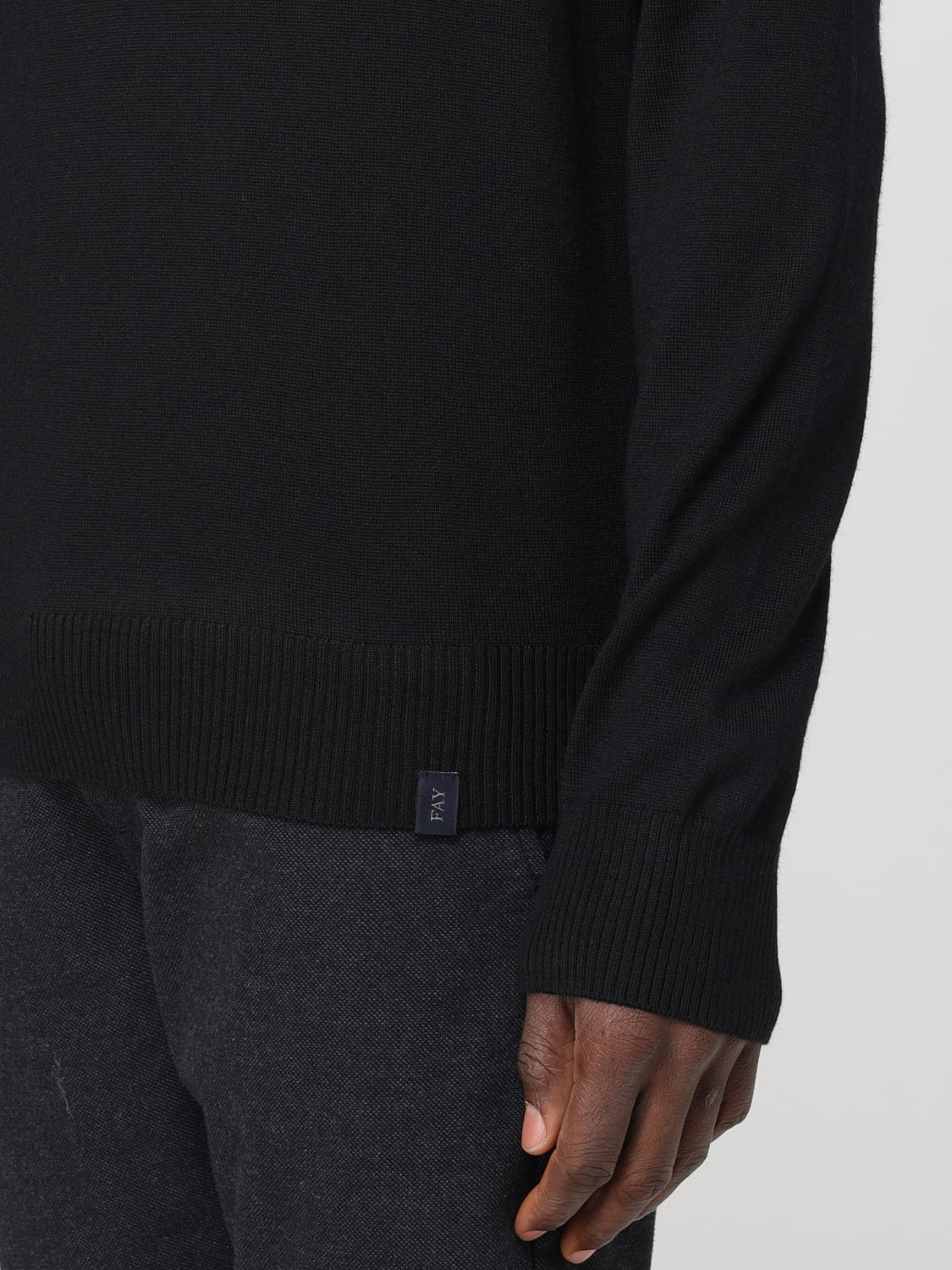 FAY SWEATER: Sweater men Fay, Black - Img 3