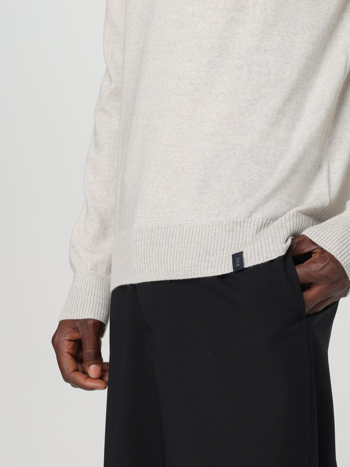 FAY PULL: Pull homme Fay, Gris - Img 3