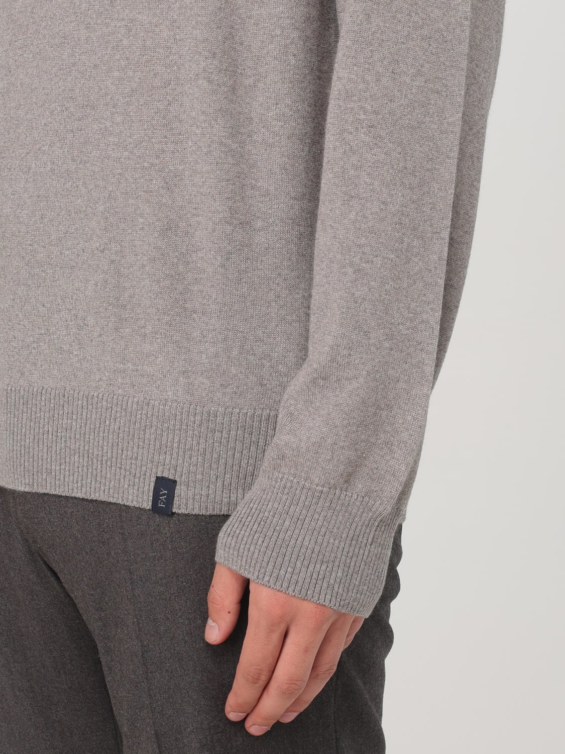 FAY SWEATER: Sweater men Fay, Kaki - Img 3