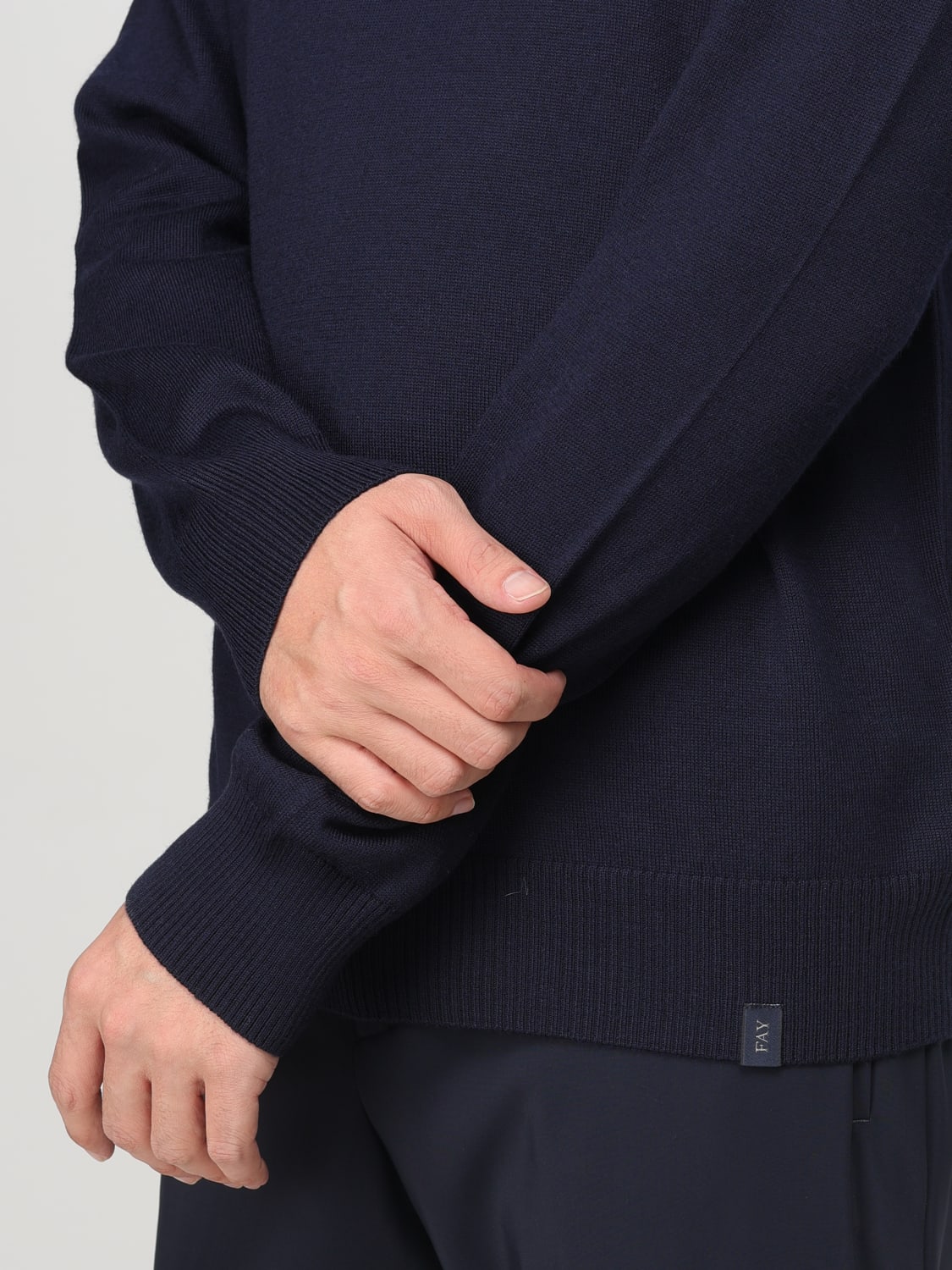 FAY SWEATER: Sweater men Fay, Navy - Img 3