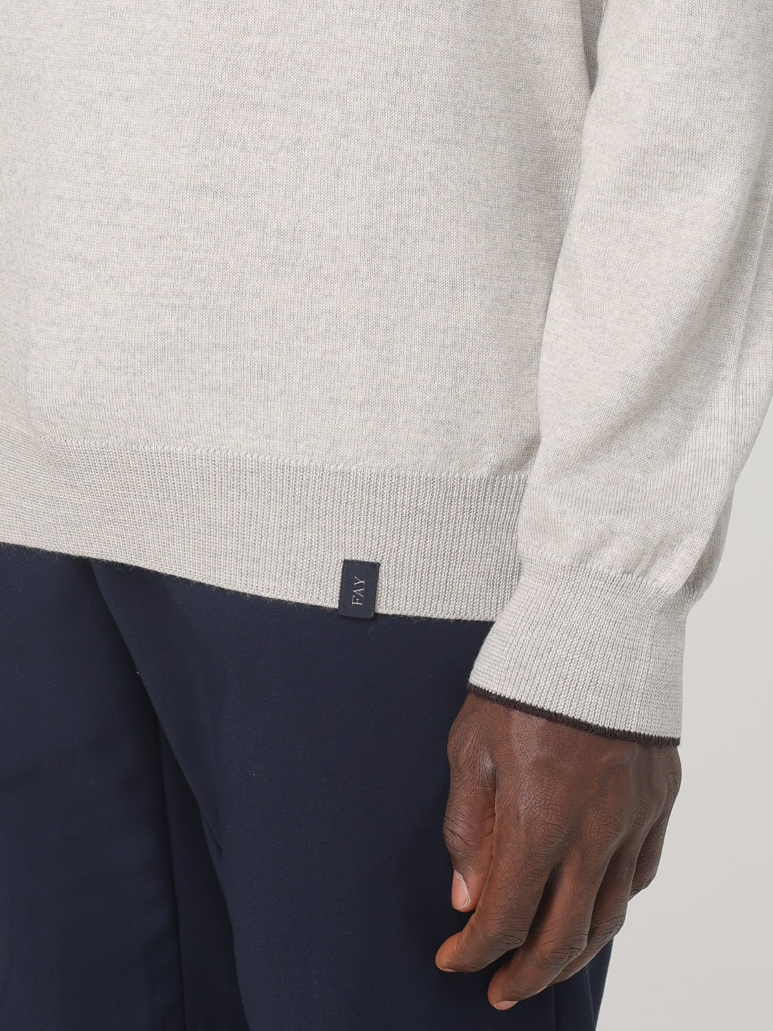 FAY SWEATER: Sweater men Fay, White - Img 3