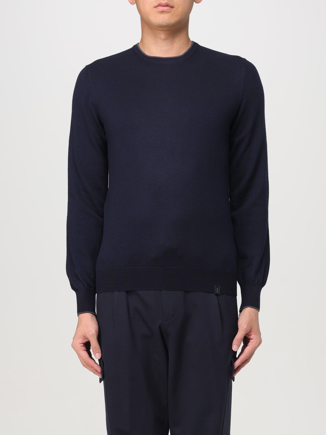 FAY SWEATER: Sweater men Fay, Blue - Img 1