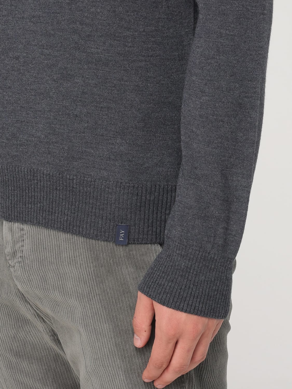 FAY SWEATER: Sweater men Fay, Black - Img 3