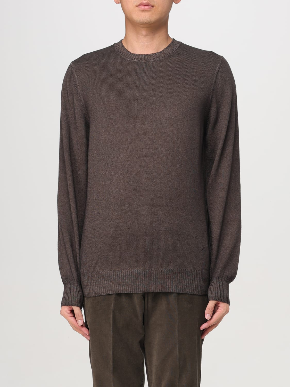 FAY SWEATER: Sweater men Fay, Brown - Img 1