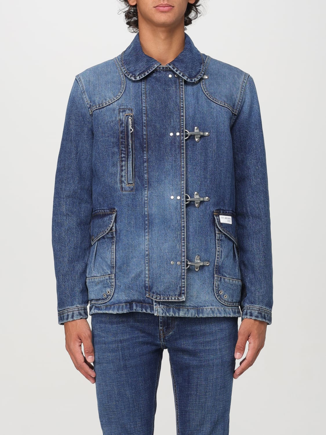 FAY JACKET: Jacket men Fay, Denim - Img 1