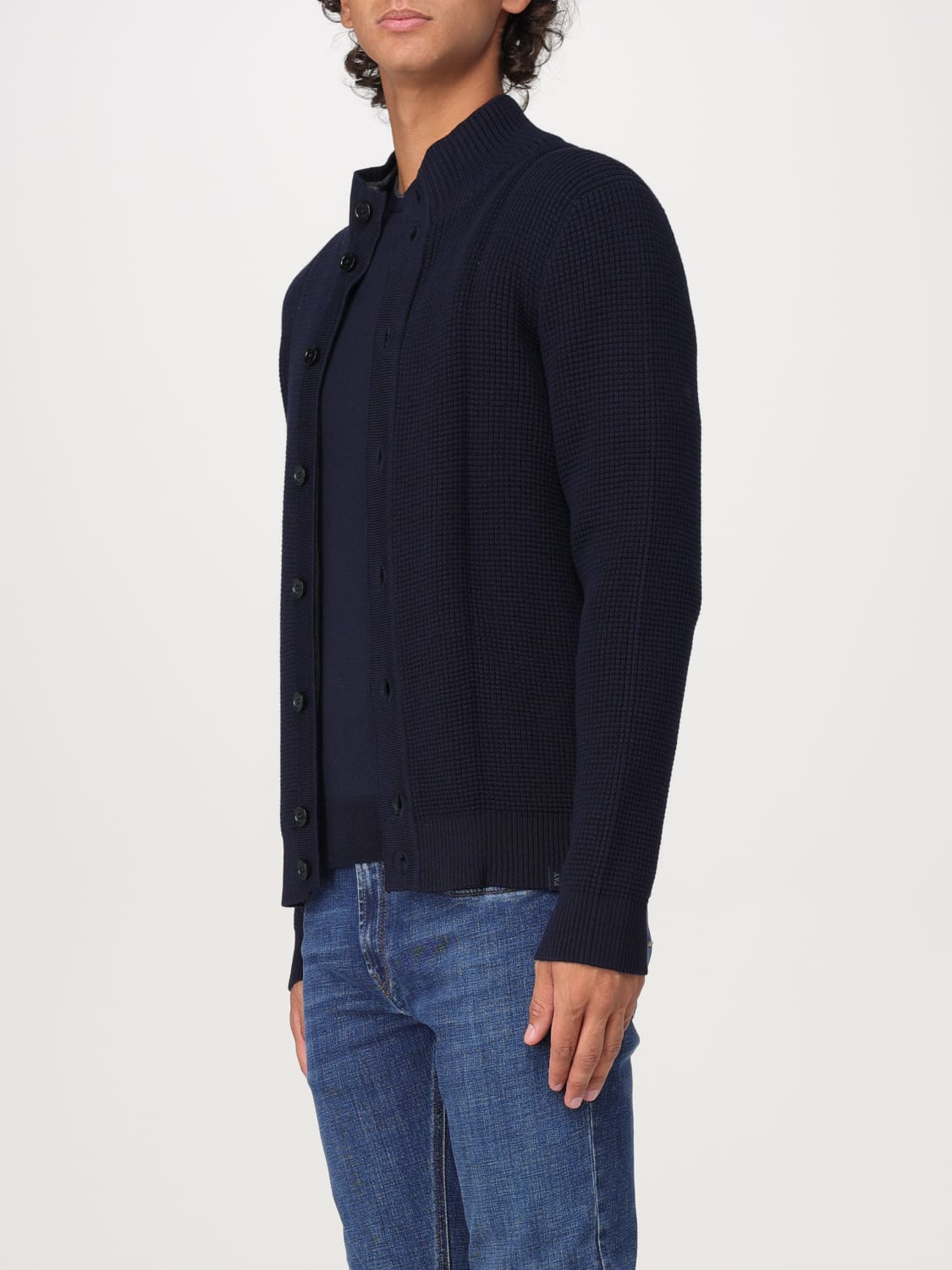 FAY CARDIGAN: Sweater men Fay, Blue - Img 3