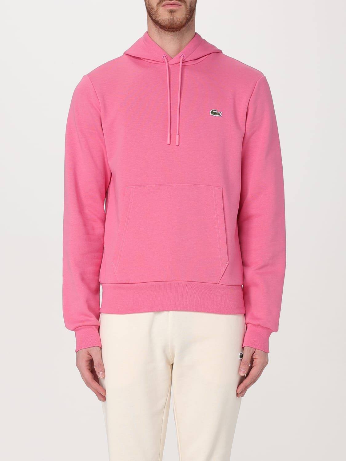 LACOSTE SWEATSHIRT: Sweatshirt men Lacoste, Pink - Img 1