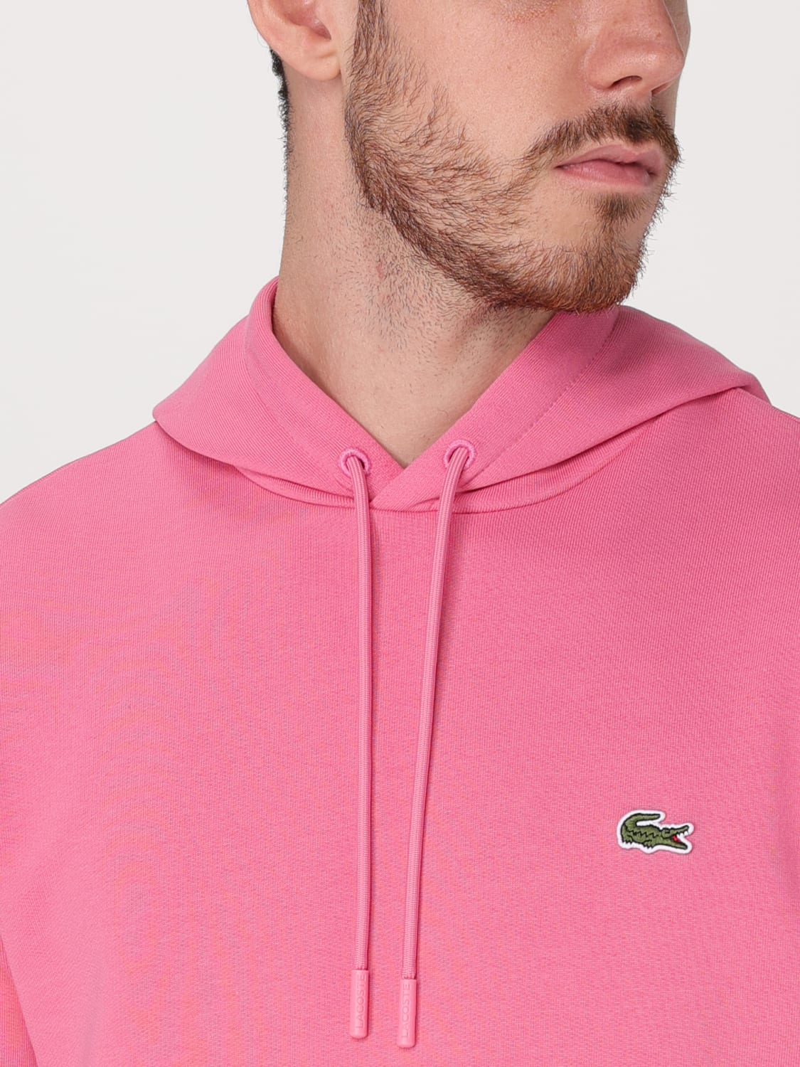 LACOSTE SWEATSHIRT: Sweatshirt men Lacoste, Pink - Img 3