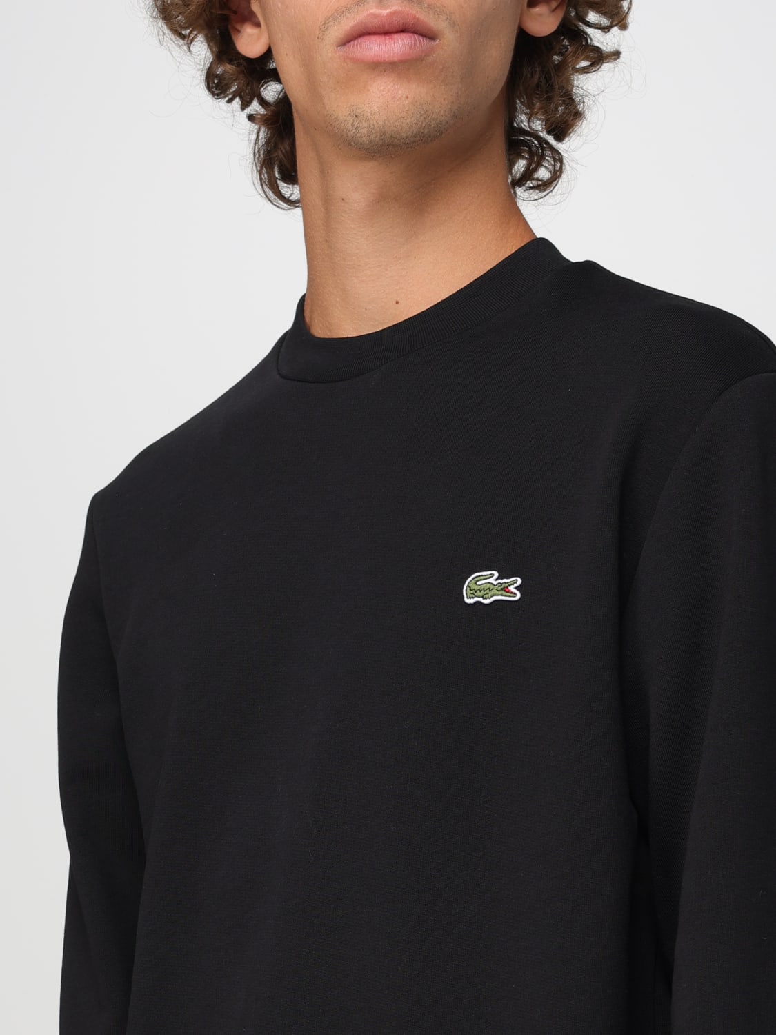 LACOSTE SWEATSHIRT: Sweatshirt men Lacoste, Black - Img 3