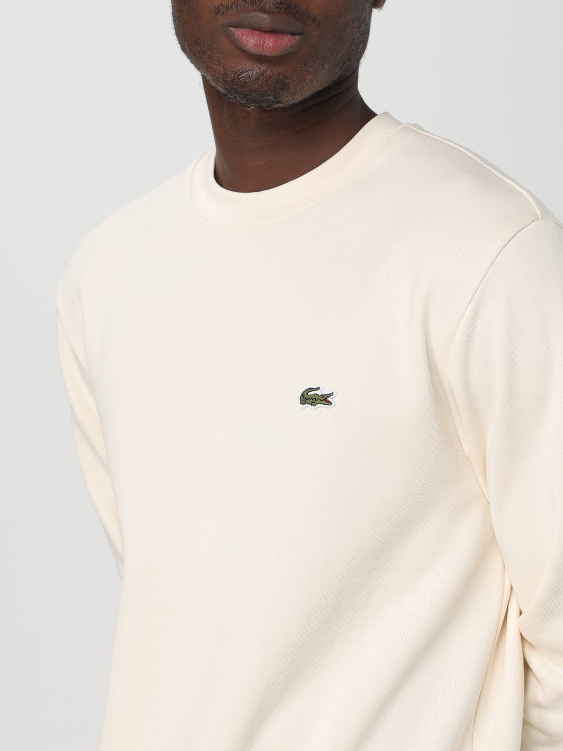 LACOSTE SWEATSHIRT: Sweatshirt herren Lacoste, Beige - Img 3