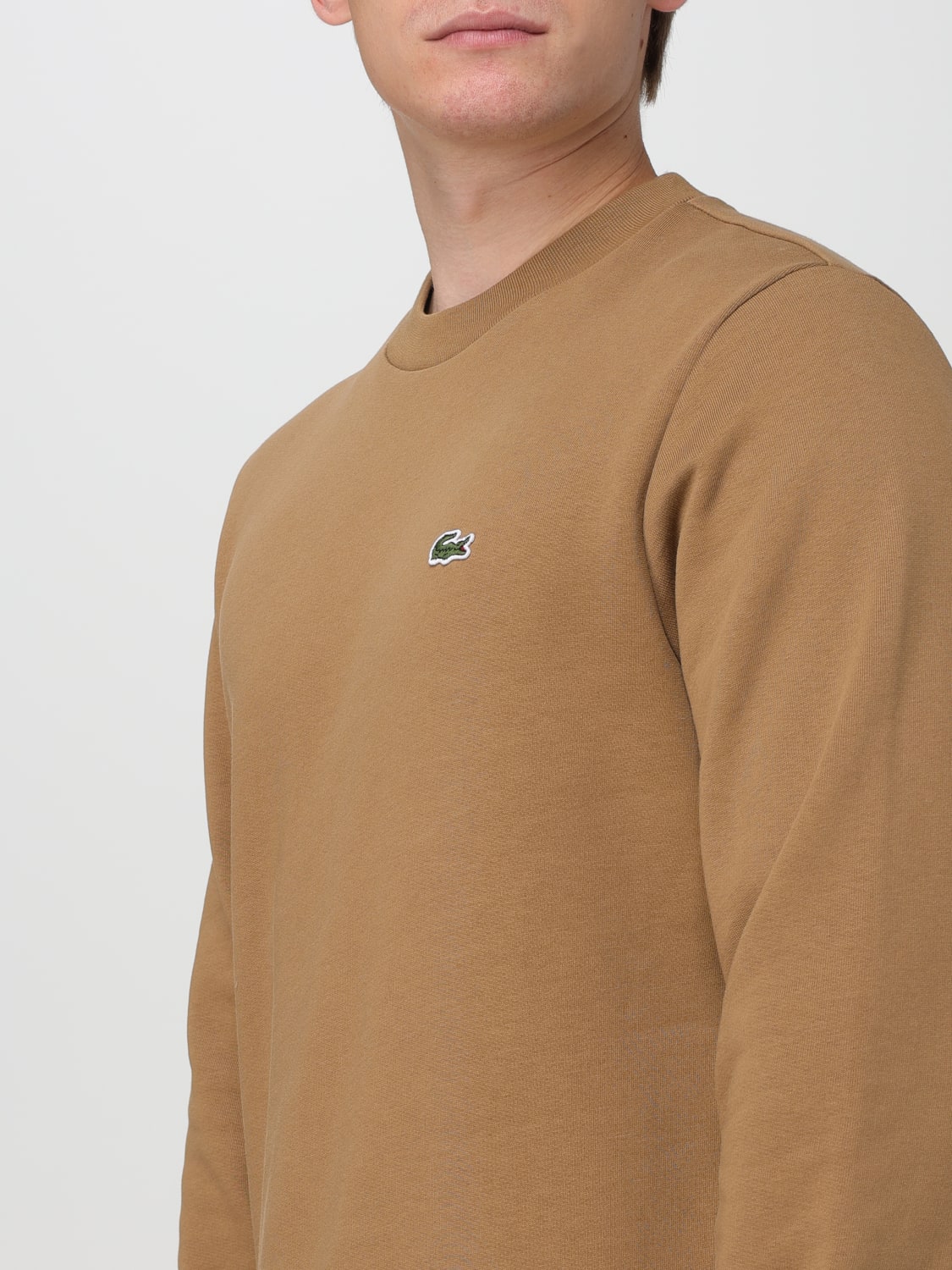 LACOSTE SWEATSHIRT: Sweatshirt men Lacoste, Camel - Img 3