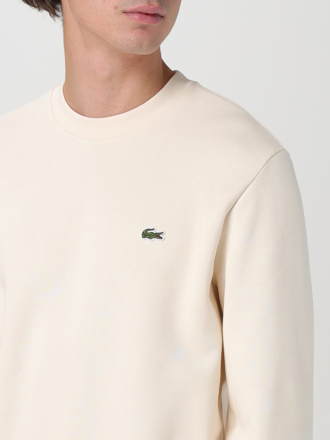 LACOSTE SWEATSHIRT: Sweatshirt herren Lacoste, Cream - Img 3