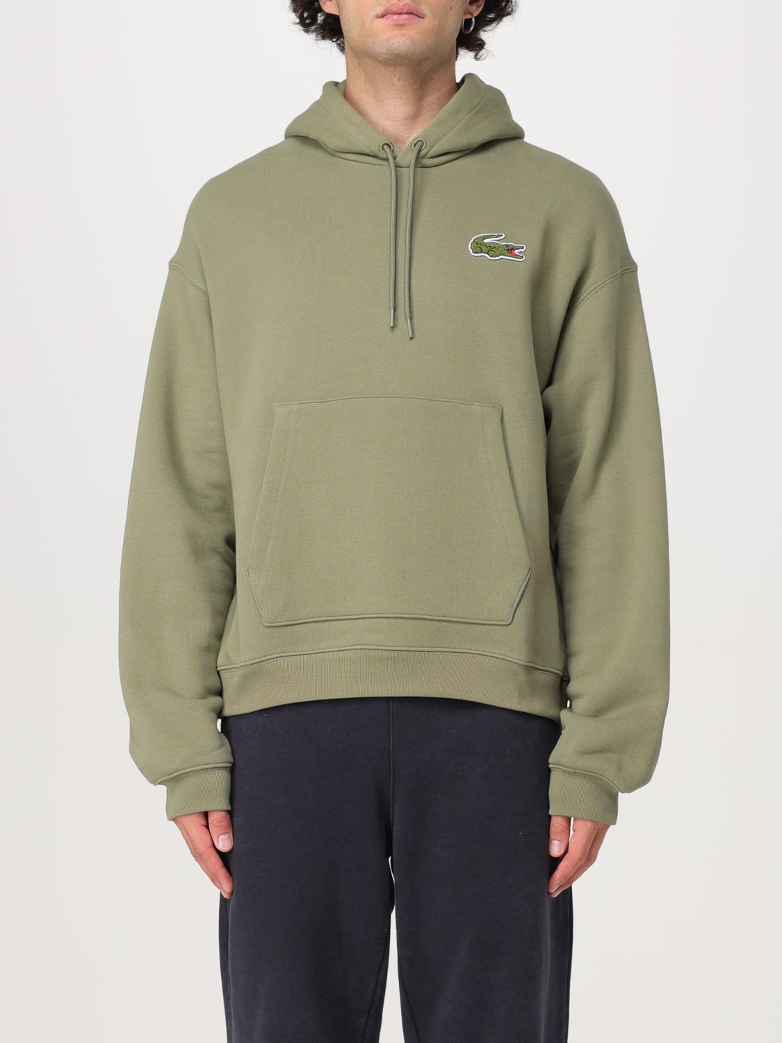 LACOSTE SWEATSHIRT: Sweatshirt men Lacoste, Kaki - Img 1