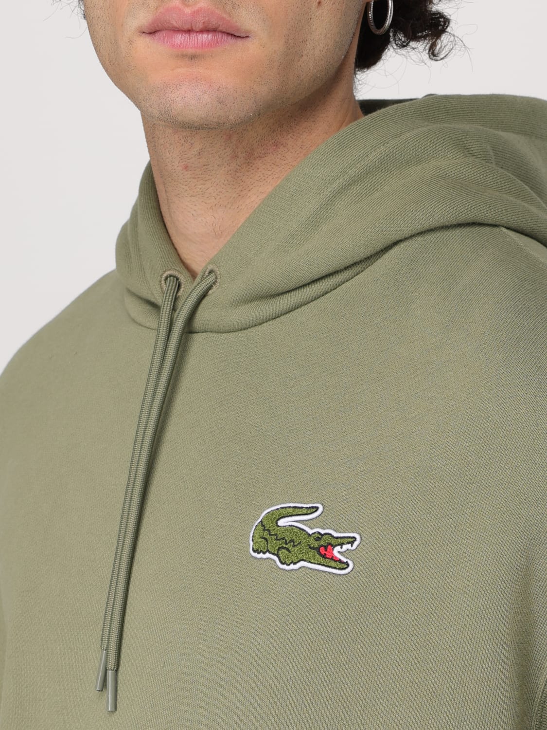 LACOSTE SWEATSHIRT: Sweatshirt men Lacoste, Kaki - Img 3