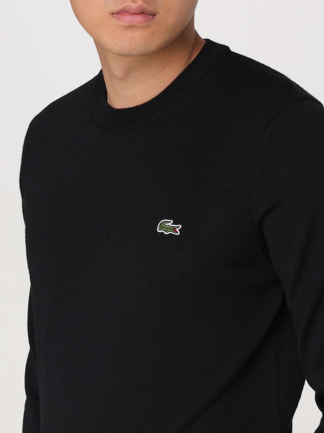 LACOSTE SWEATER: Sweater men Lacoste, Black - Img 3