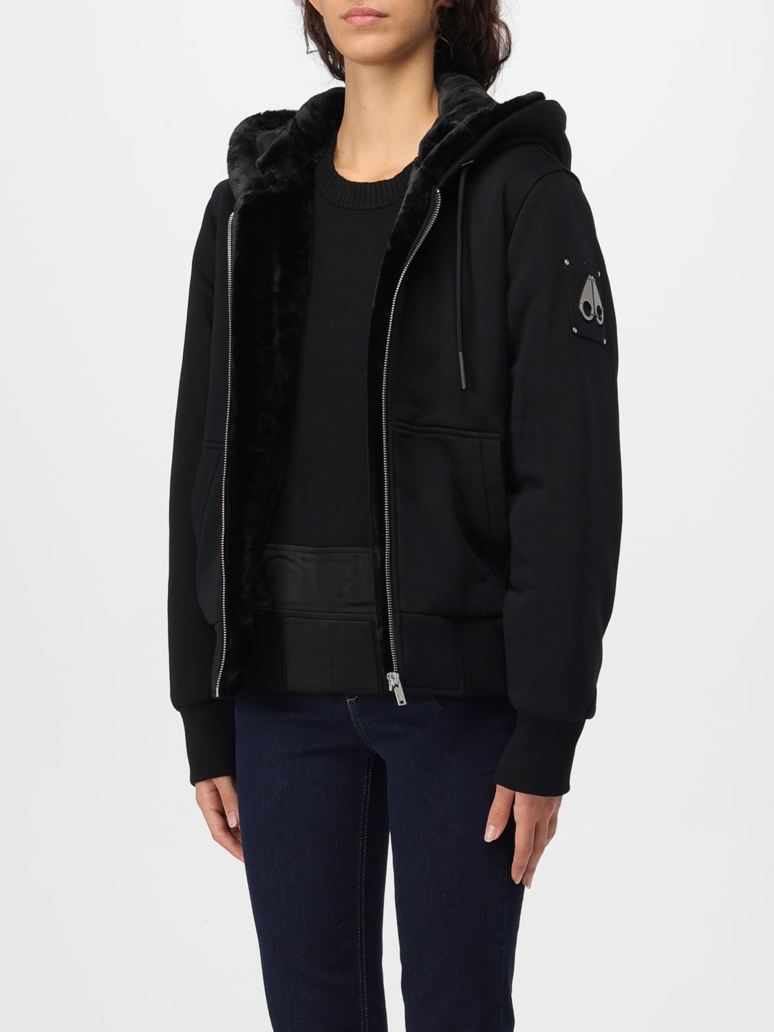 MOOSE KNUCKLES 外套: 外套 女士 Moose Knuckles, 黑色 1 - Img 3