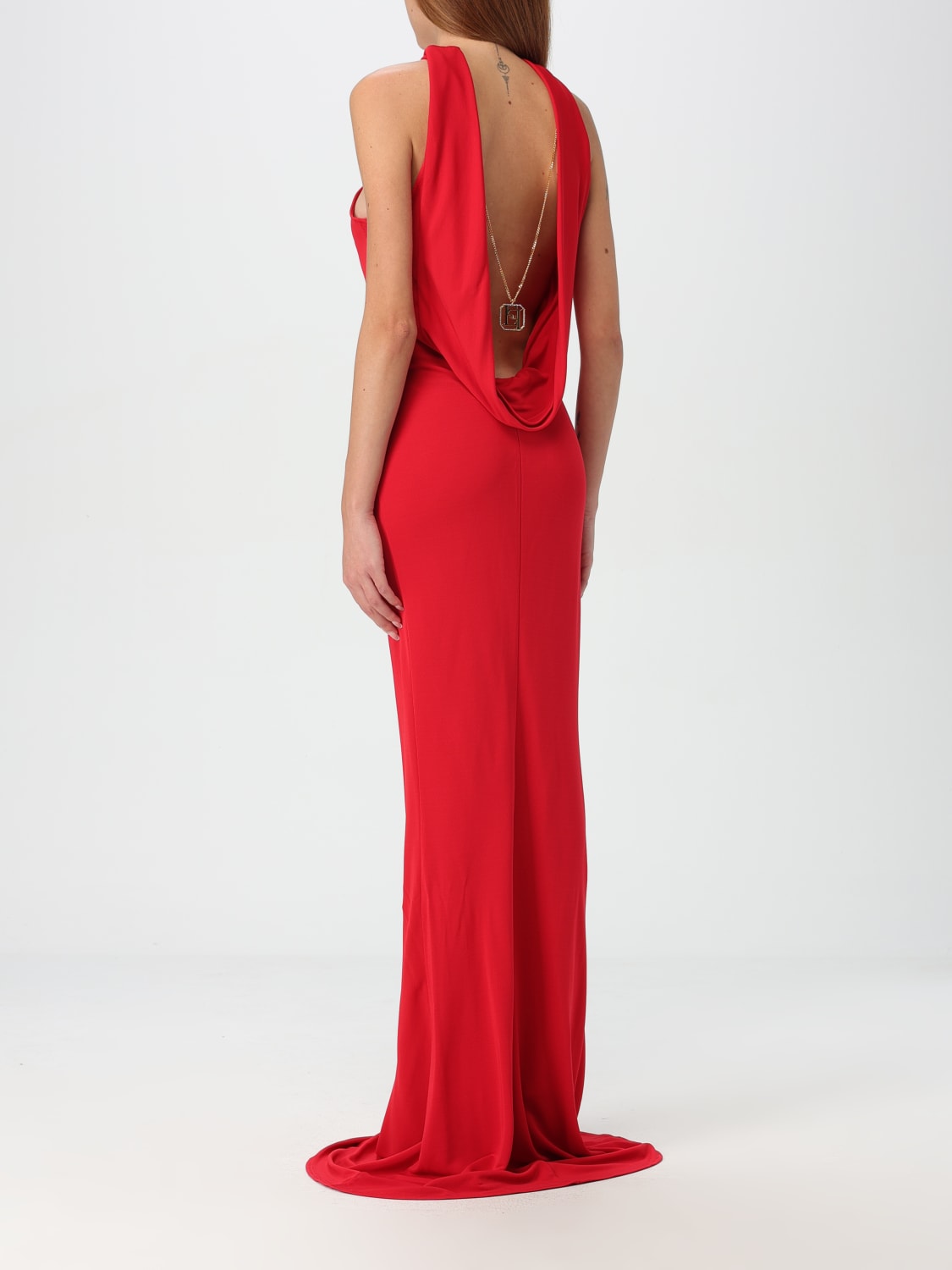 ELISABETTA FRANCHI DRESS: Dress woman Elisabetta Franchi La Mia Bambina, Red - Img 2