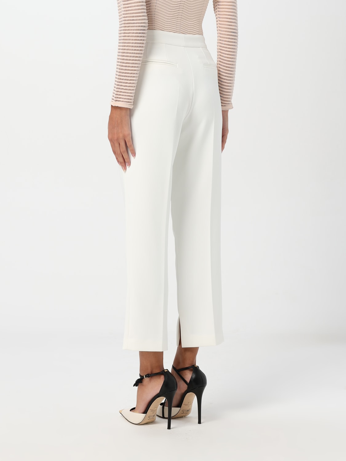 ELISABETTA FRANCHI HOSE: Hose damen Elisabetta Franchi La Mia Bambina, Weiß - Img 2