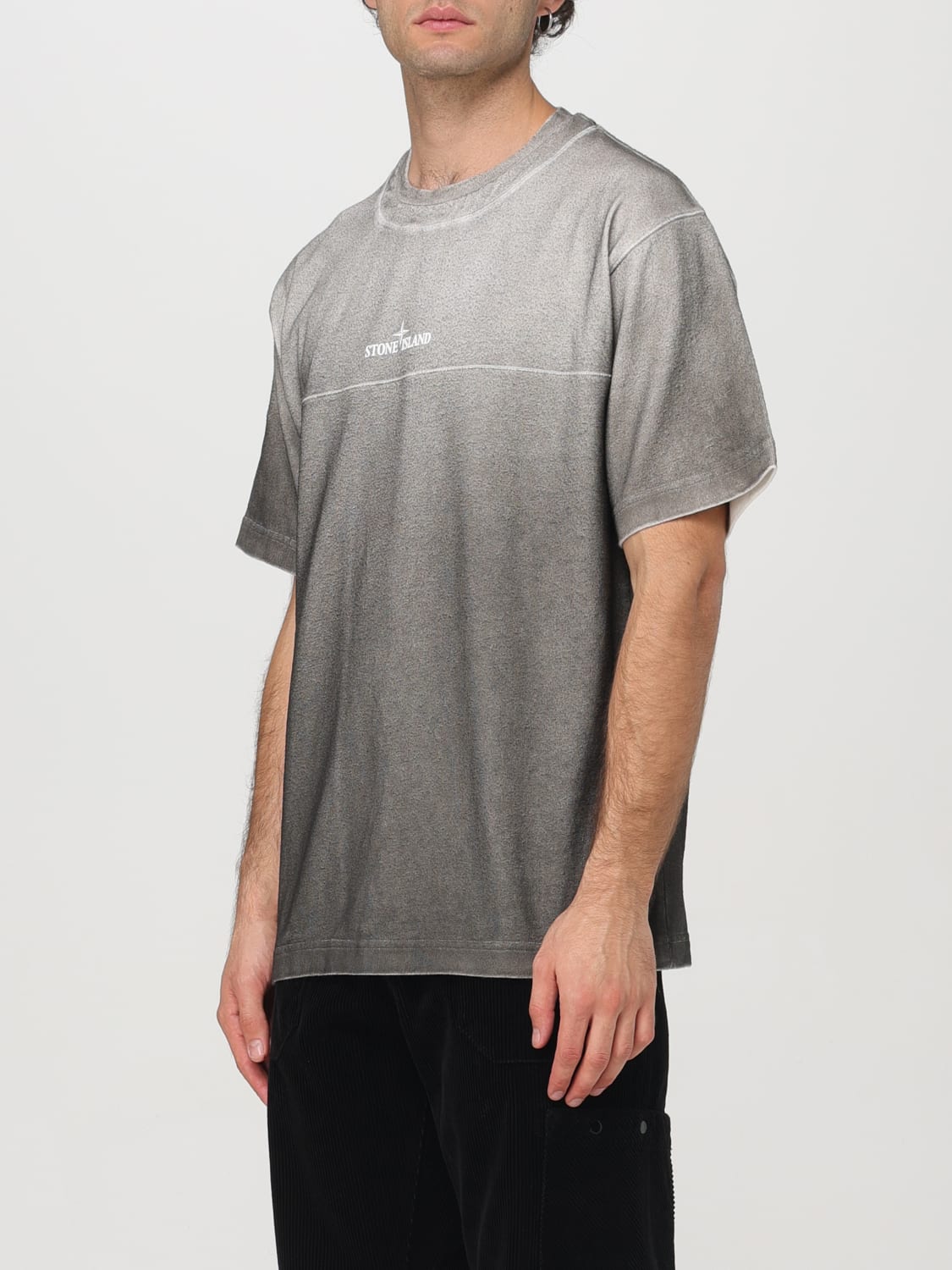 STONE ISLAND T-SHIRT: T-shirt men Stone Island, Grey - Img 4