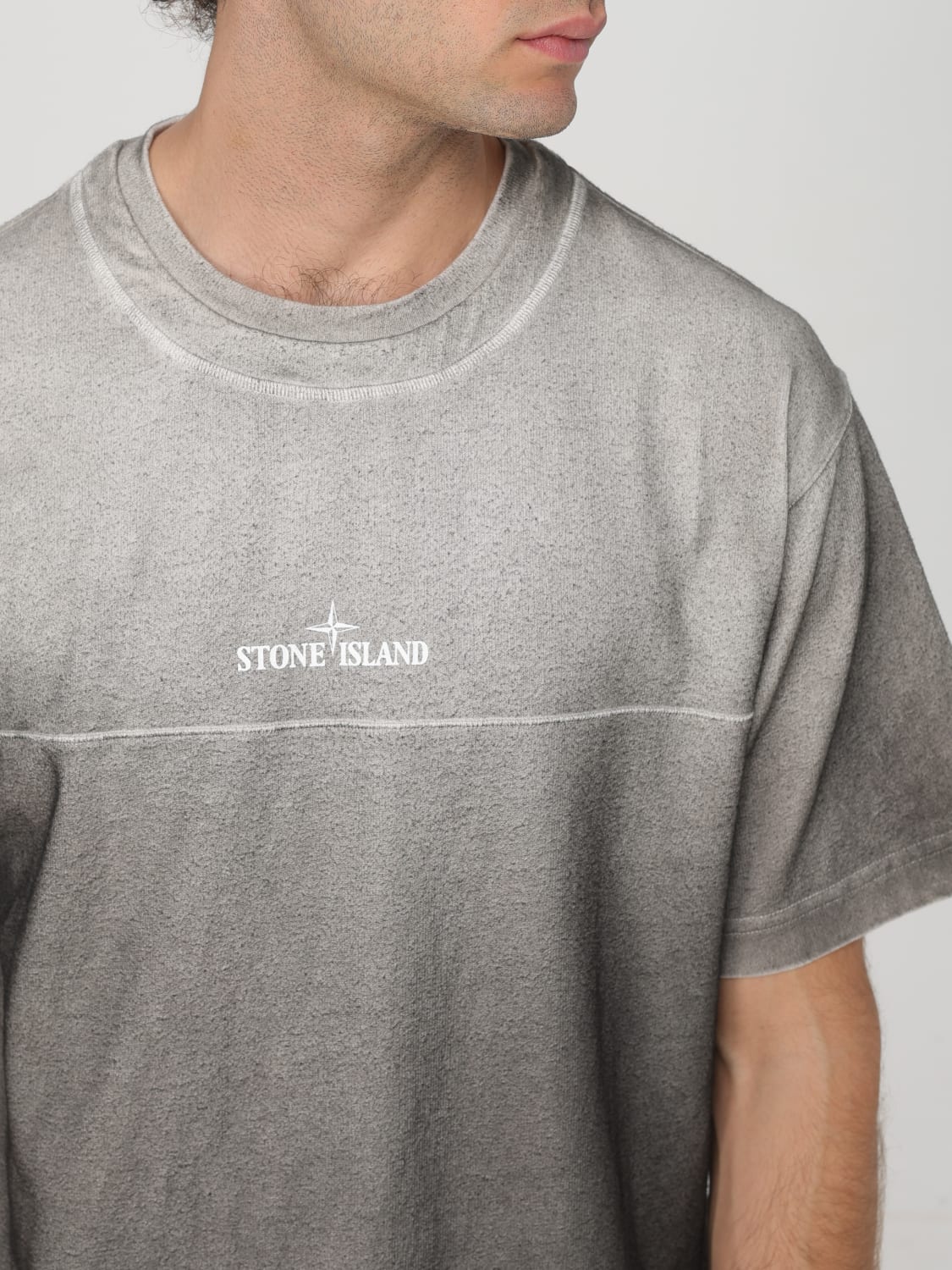 STONE ISLAND T-SHIRT: T-shirt men Stone Island, Grey - Img 5