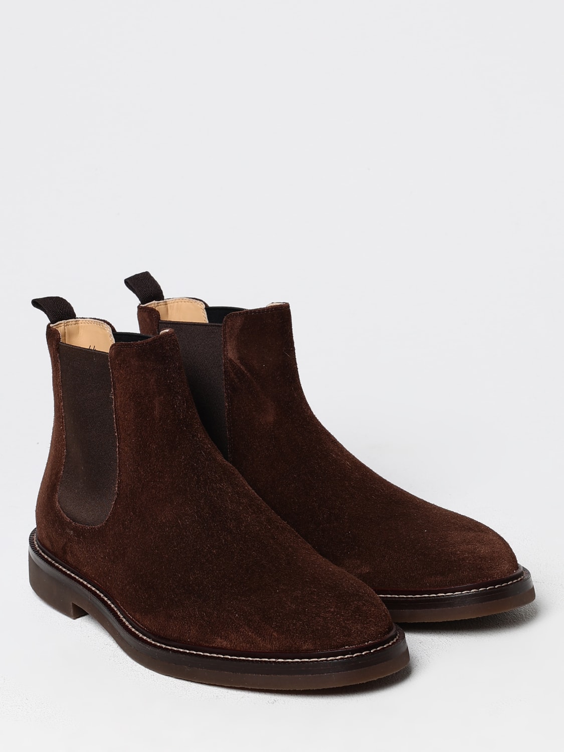 BRUNELLO CUCINELLI BOTTINES: Chaussures homme Brunello Cucinelli, Marron - Img 2