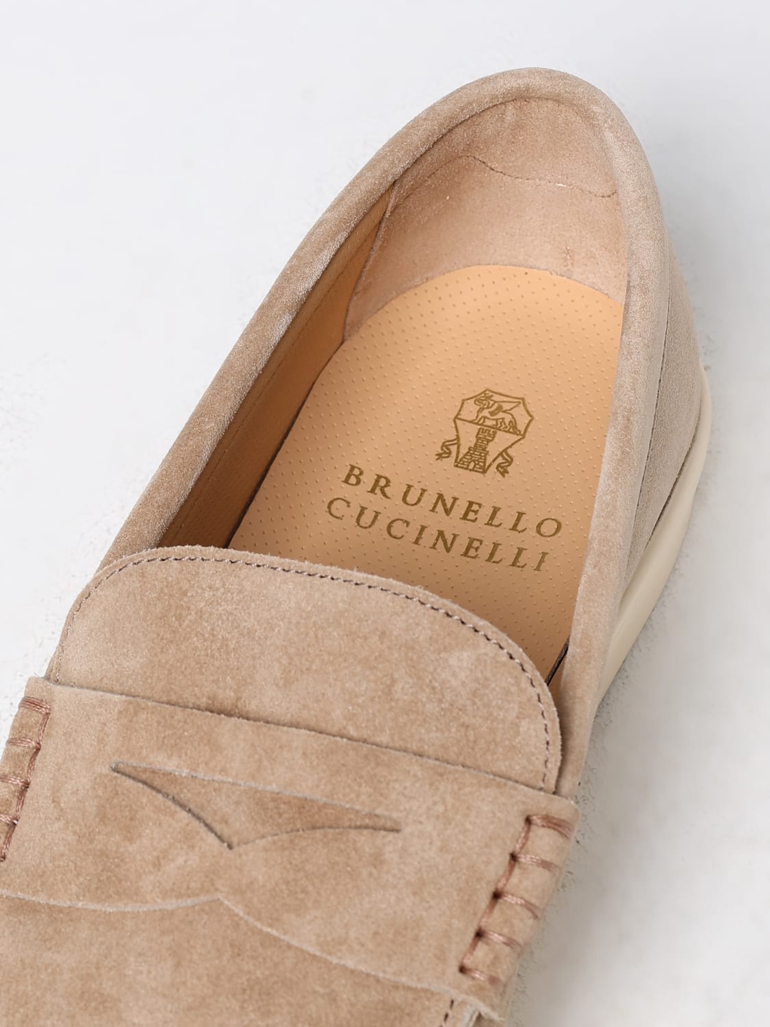 BRUNELLO CUCINELLI：ローファー メンズ - ベージュ | GIGLIO.COMオンラインのBrunello Cucinelli  ローファー MZUSILN312