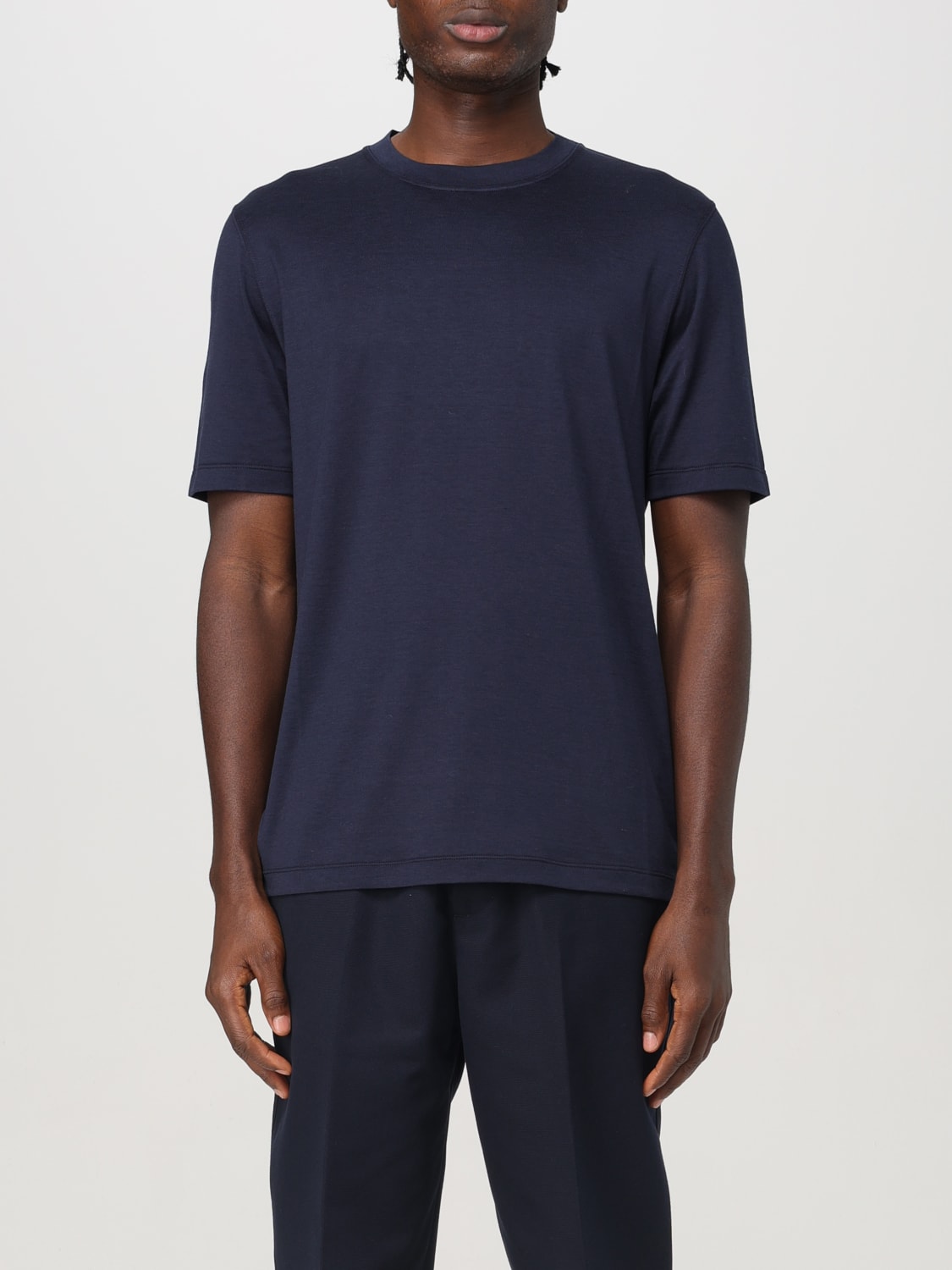 BRUNELLO CUCINELLI T-SHIRT: T-shirt men Brunello Cucinelli, Blue - Img 1