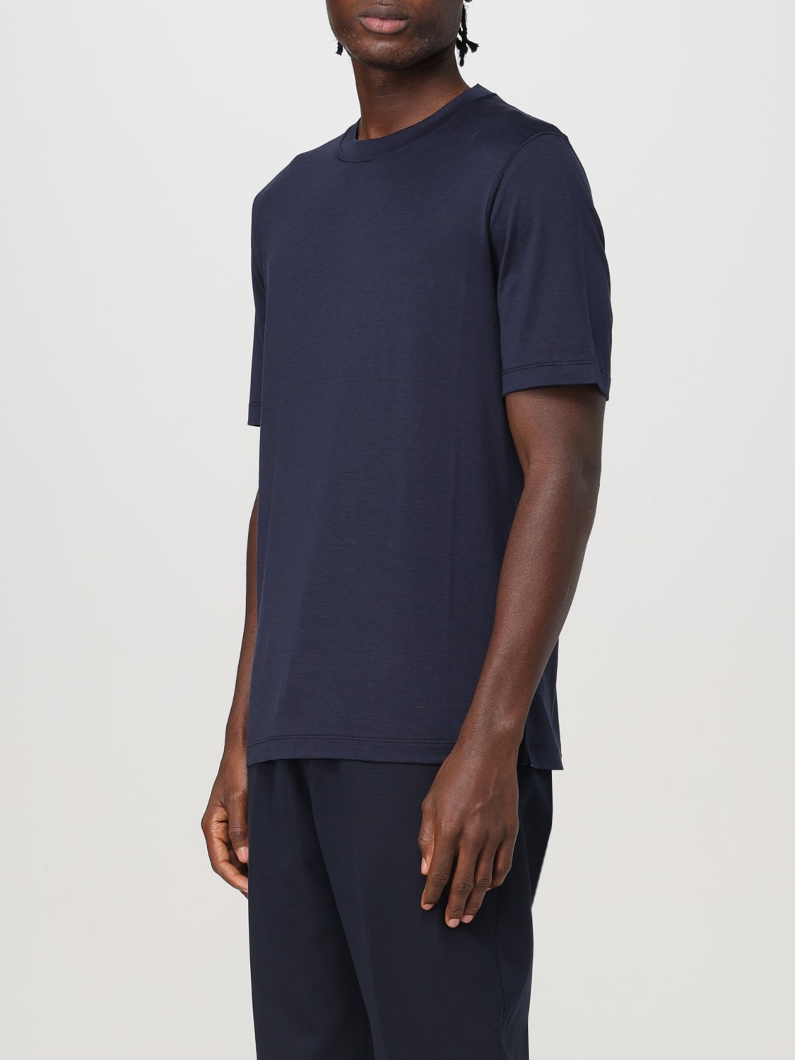 BRUNELLO CUCINELLI T-SHIRT: T-shirt men Brunello Cucinelli, Blue - Img 4