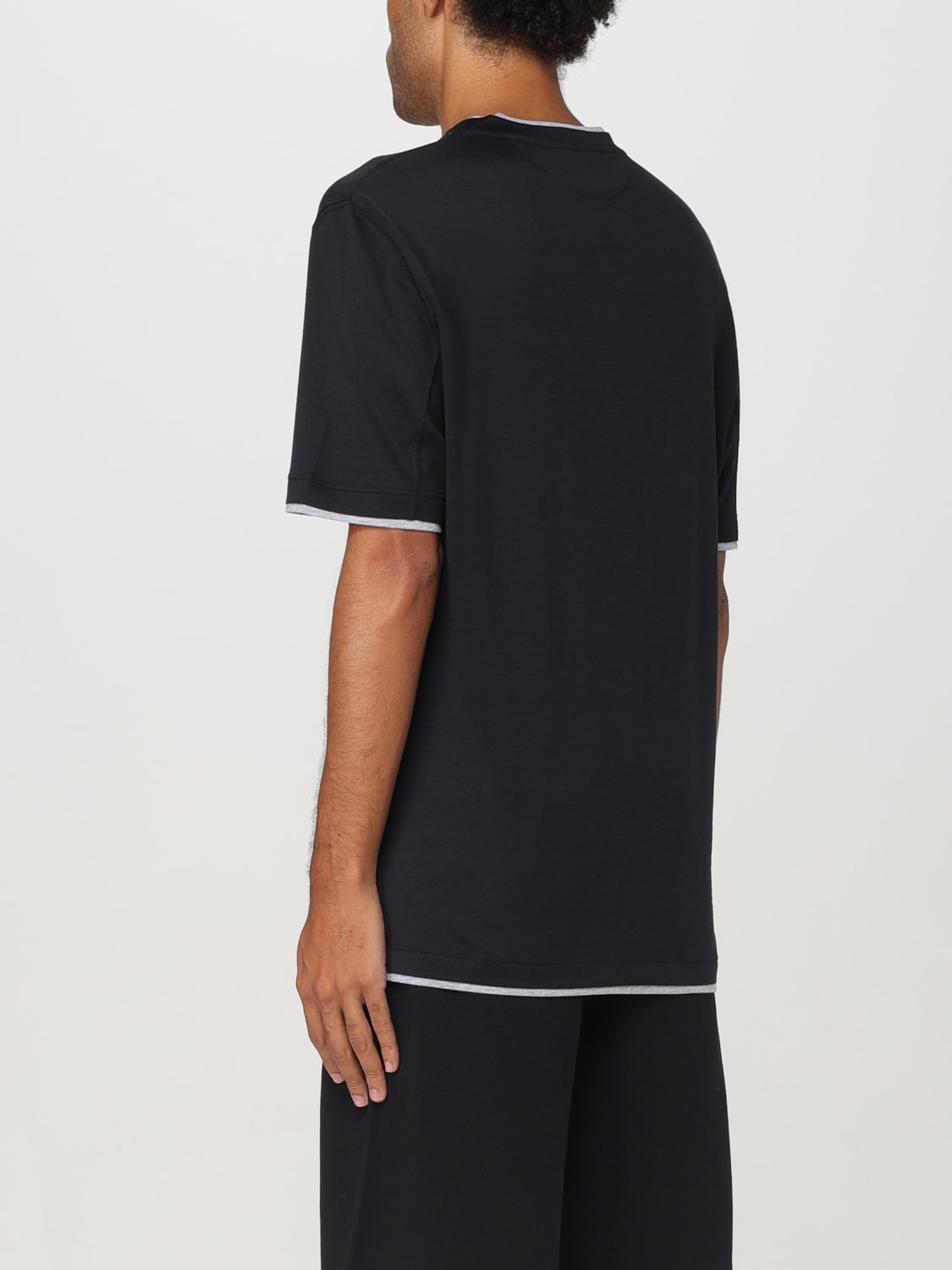 BRUNELLO CUCINELLI T-SHIRT: T-shirt men Brunello Cucinelli, Black - Img 3