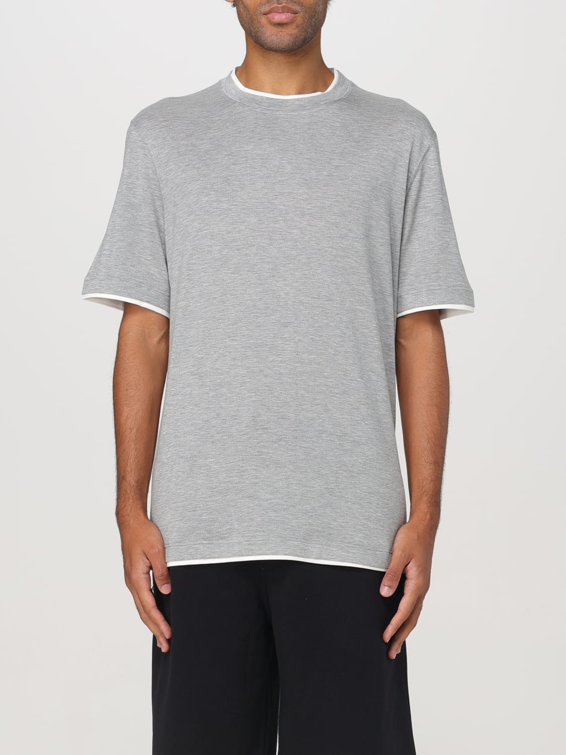 BRUNELLO CUCINELLI T-SHIRT: T-shirt men Brunello Cucinelli, Grey - Img 1