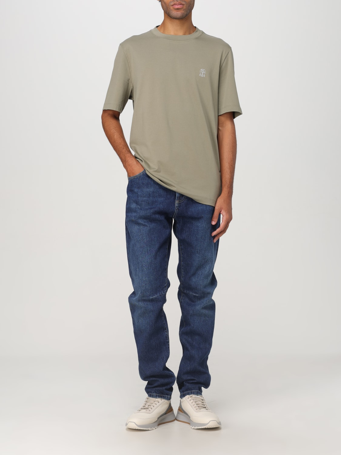 BRUNELLO CUCINELLI T-SHIRT: T-shirt men Brunello Cucinelli, Green - Img 2