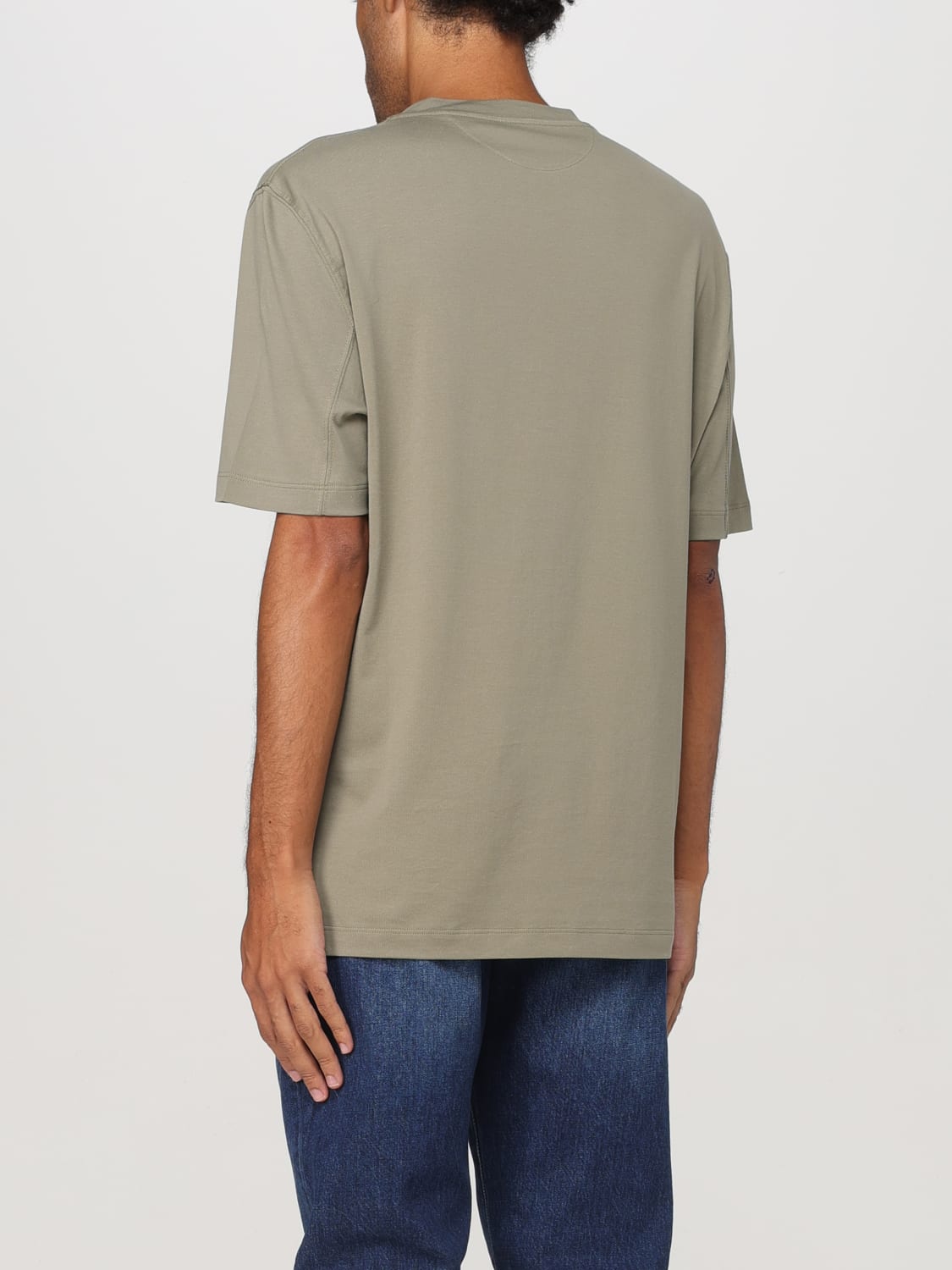 BRUNELLO CUCINELLI T-SHIRT: T-shirt men Brunello Cucinelli, Green - Img 3