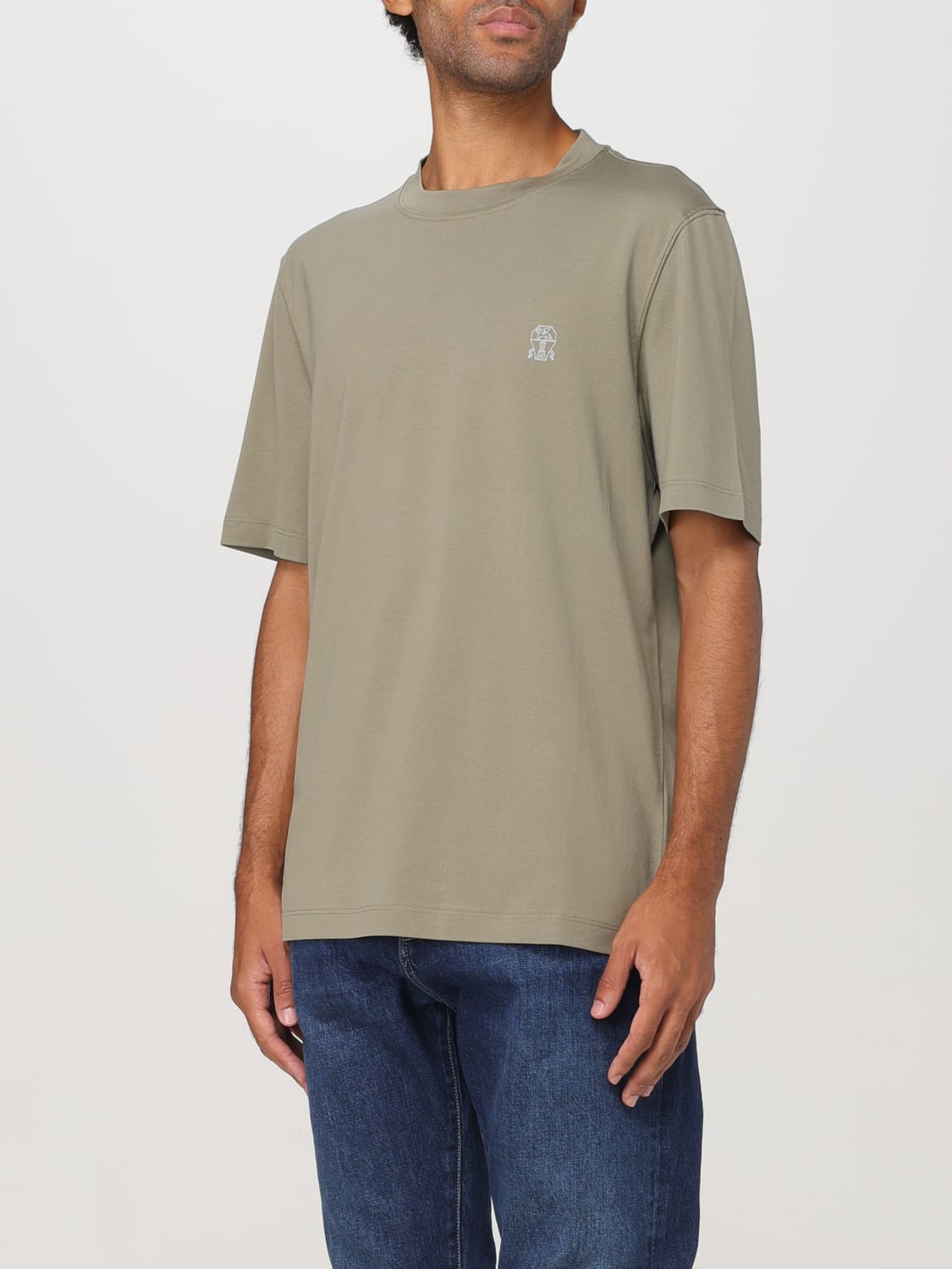 BRUNELLO CUCINELLI T-SHIRT: T-shirt men Brunello Cucinelli, Green - Img 4