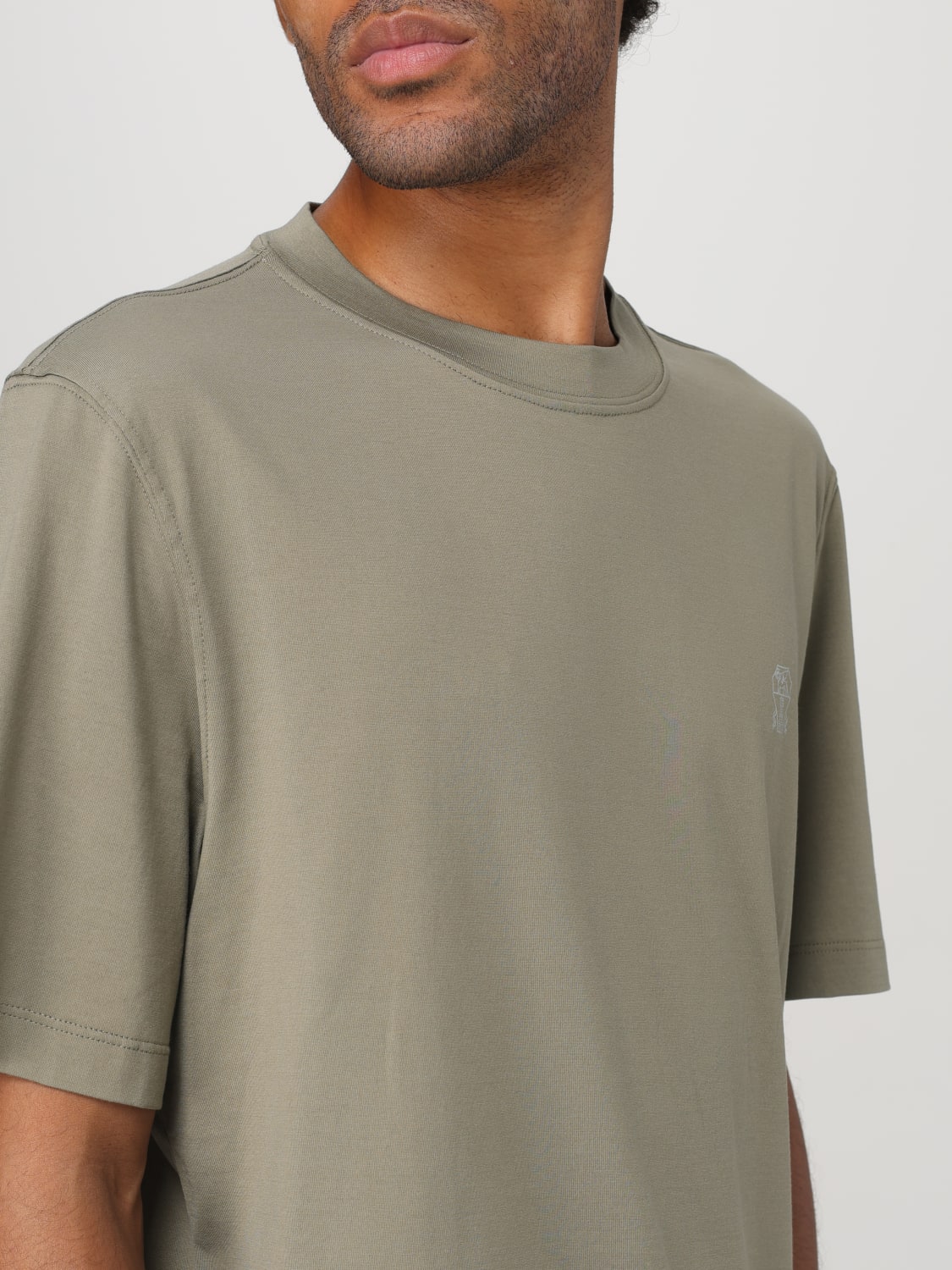 BRUNELLO CUCINELLI T-SHIRT: T-shirt men Brunello Cucinelli, Green - Img 5