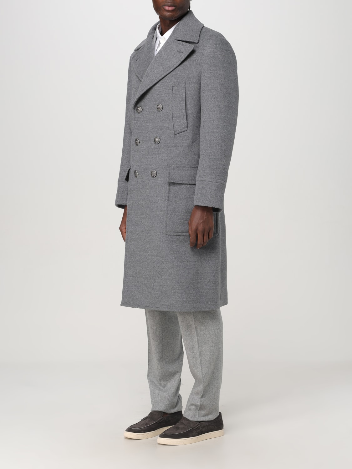 BRUNELLO CUCINELLI COAT: Coat men Brunello Cucinelli, Grey - Img 4