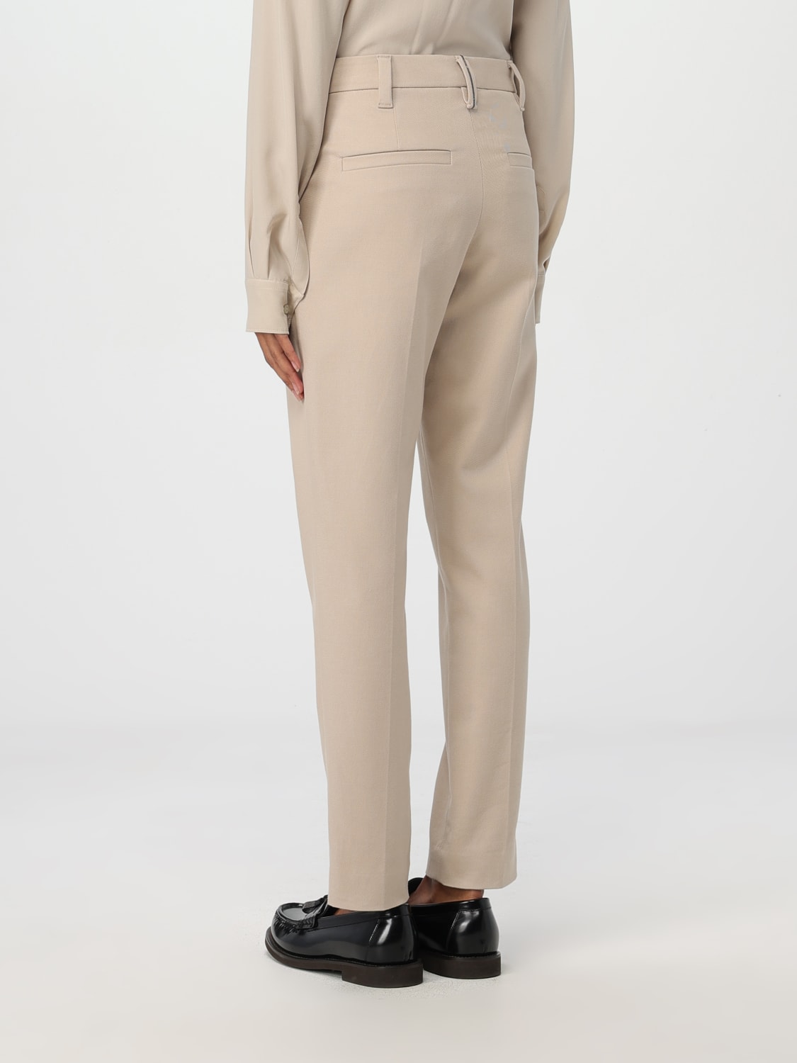 BRUNELLO CUCINELLI PANTS: Pants woman Brunello Cucinelli, Sand - Img 3