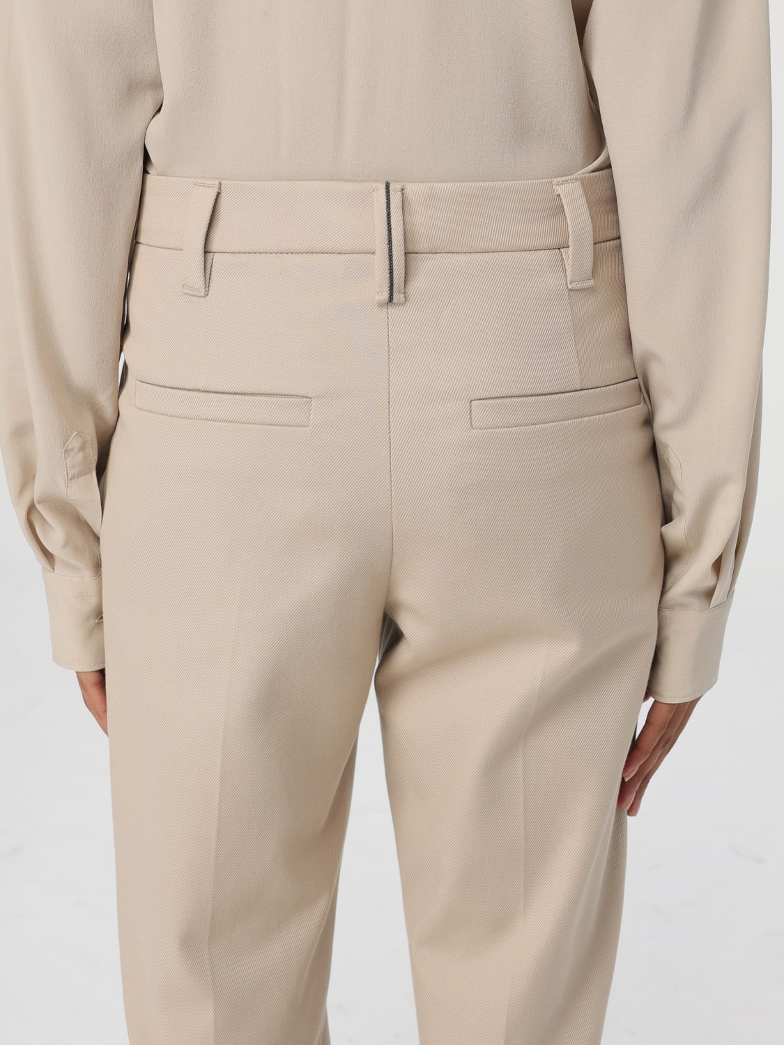 BRUNELLO CUCINELLI PANTS: Pants woman Brunello Cucinelli, Sand - Img 5