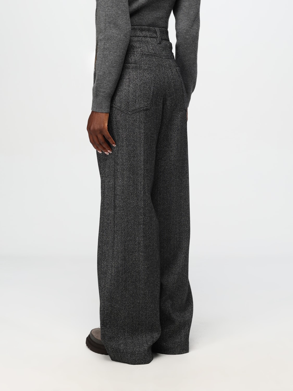 BRUNELLO CUCINELLI PANTS: Pants woman Brunello Cucinelli, Black - Img 3