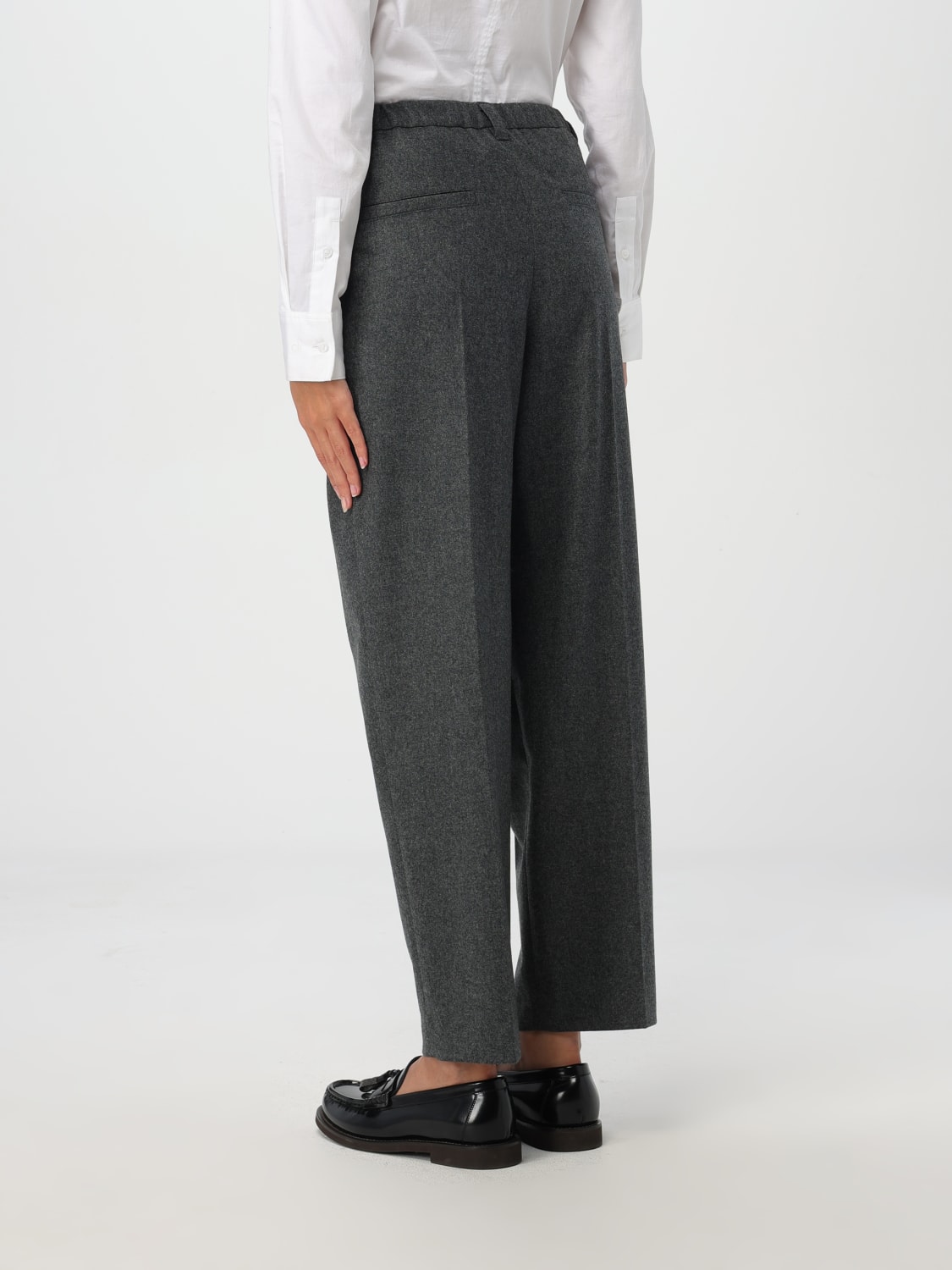 BRUNELLO CUCINELLI PANTS: Pants woman Brunello Cucinelli, Charcoal - Img 3