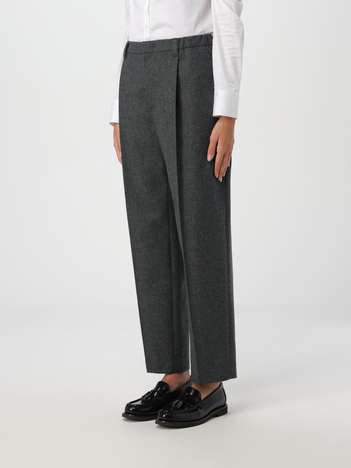 BRUNELLO CUCINELLI PANTS: Pants woman Brunello Cucinelli, Charcoal - Img 4