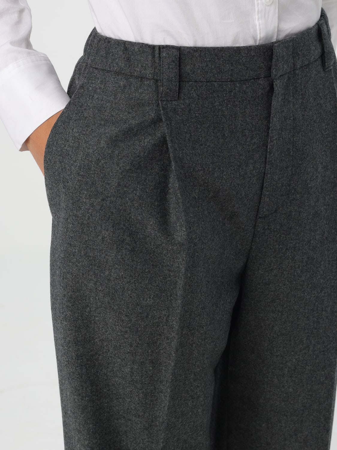 BRUNELLO CUCINELLI PANTS: Pants woman Brunello Cucinelli, Charcoal - Img 5