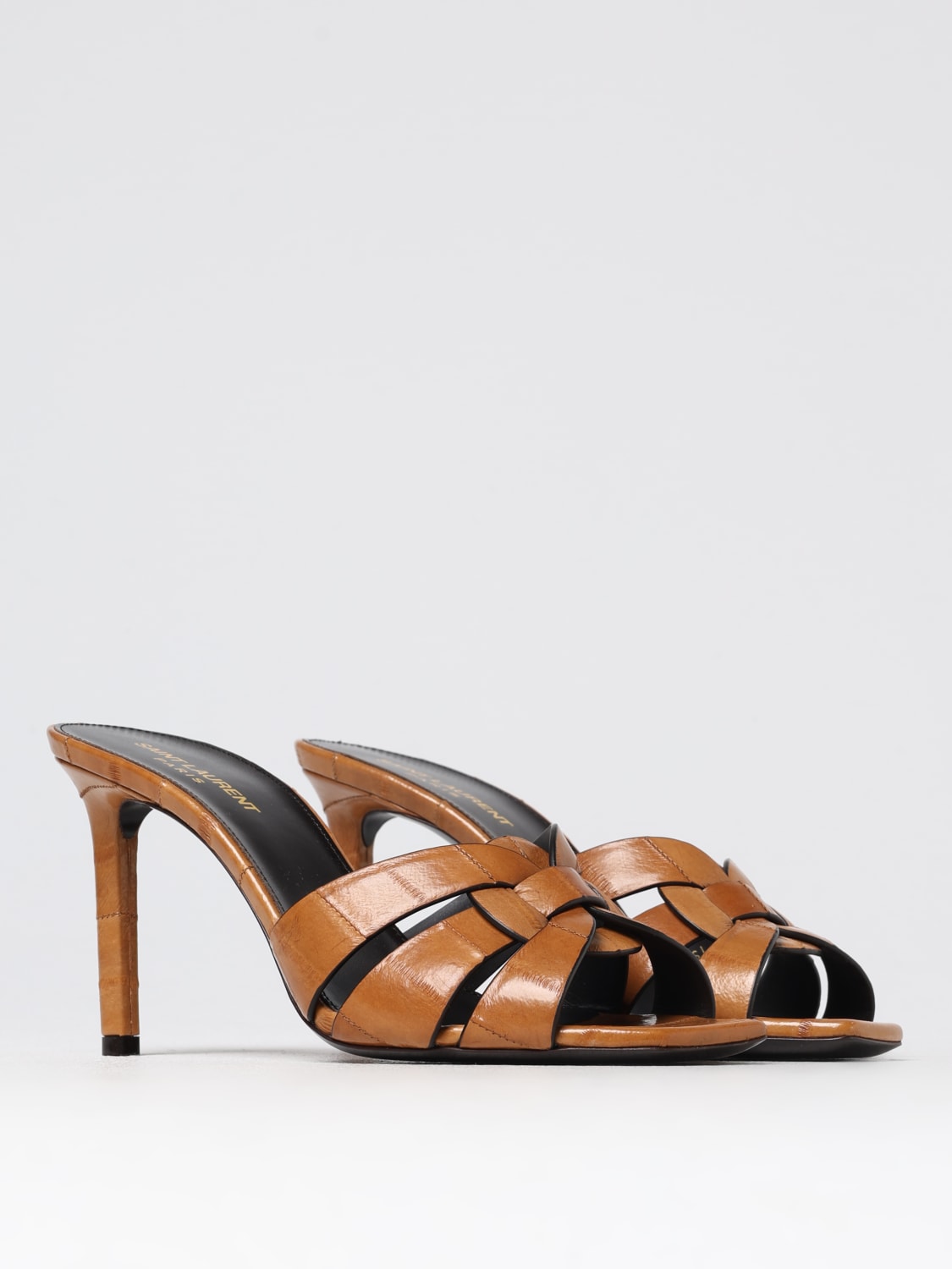 SAINT LAURENT HEELED SANDALS: Shoes woman Saint Laurent, Leather - Img 2