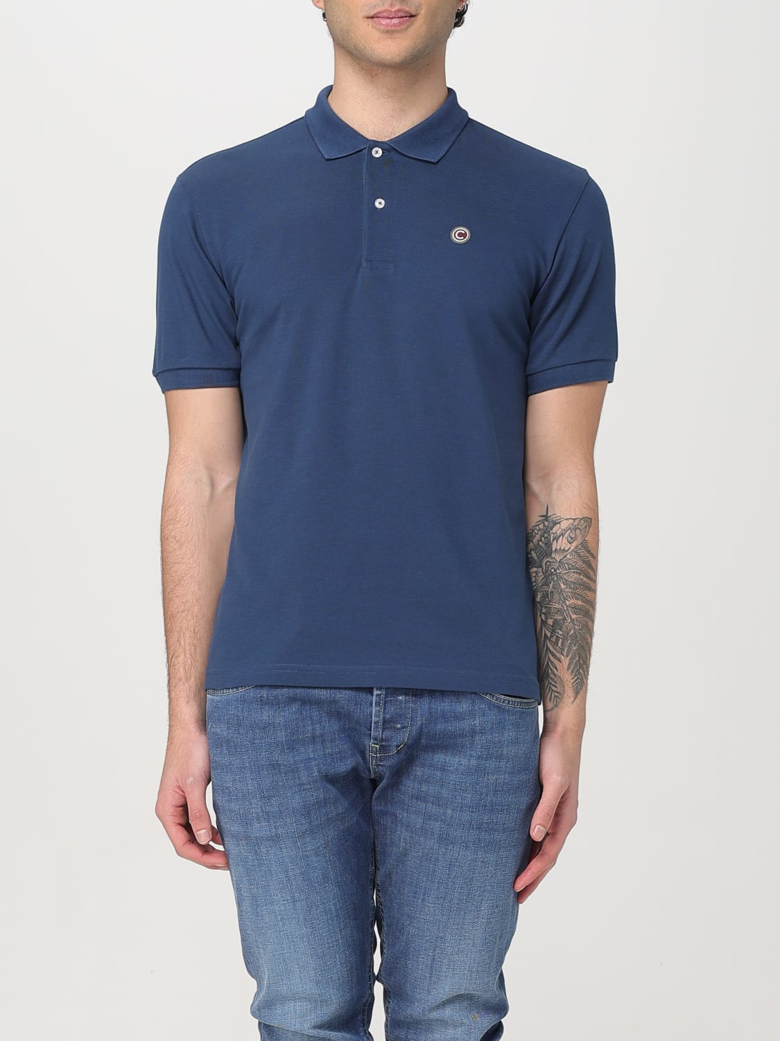 COLMAR POLO: Polo in cotone con mini logo Colmar, Blue - Img 1