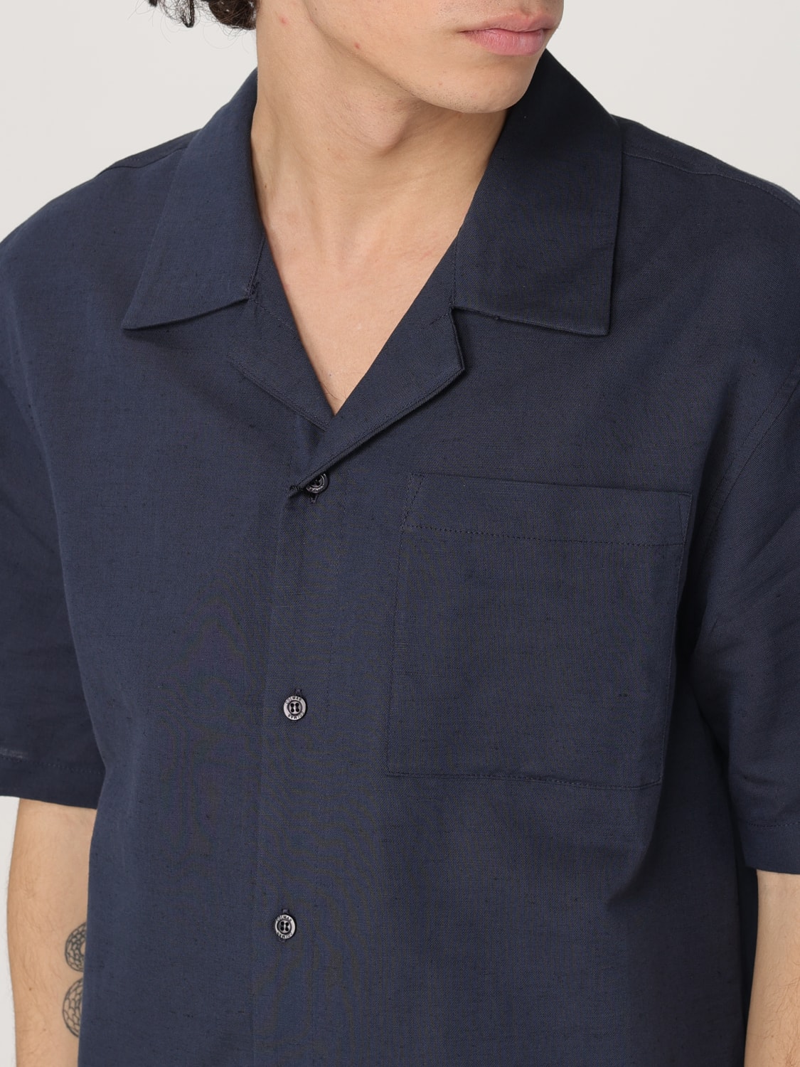 COLMAR CAMICIA: Camicia Colmar in cotone e lino , Blue Navy - Img 4