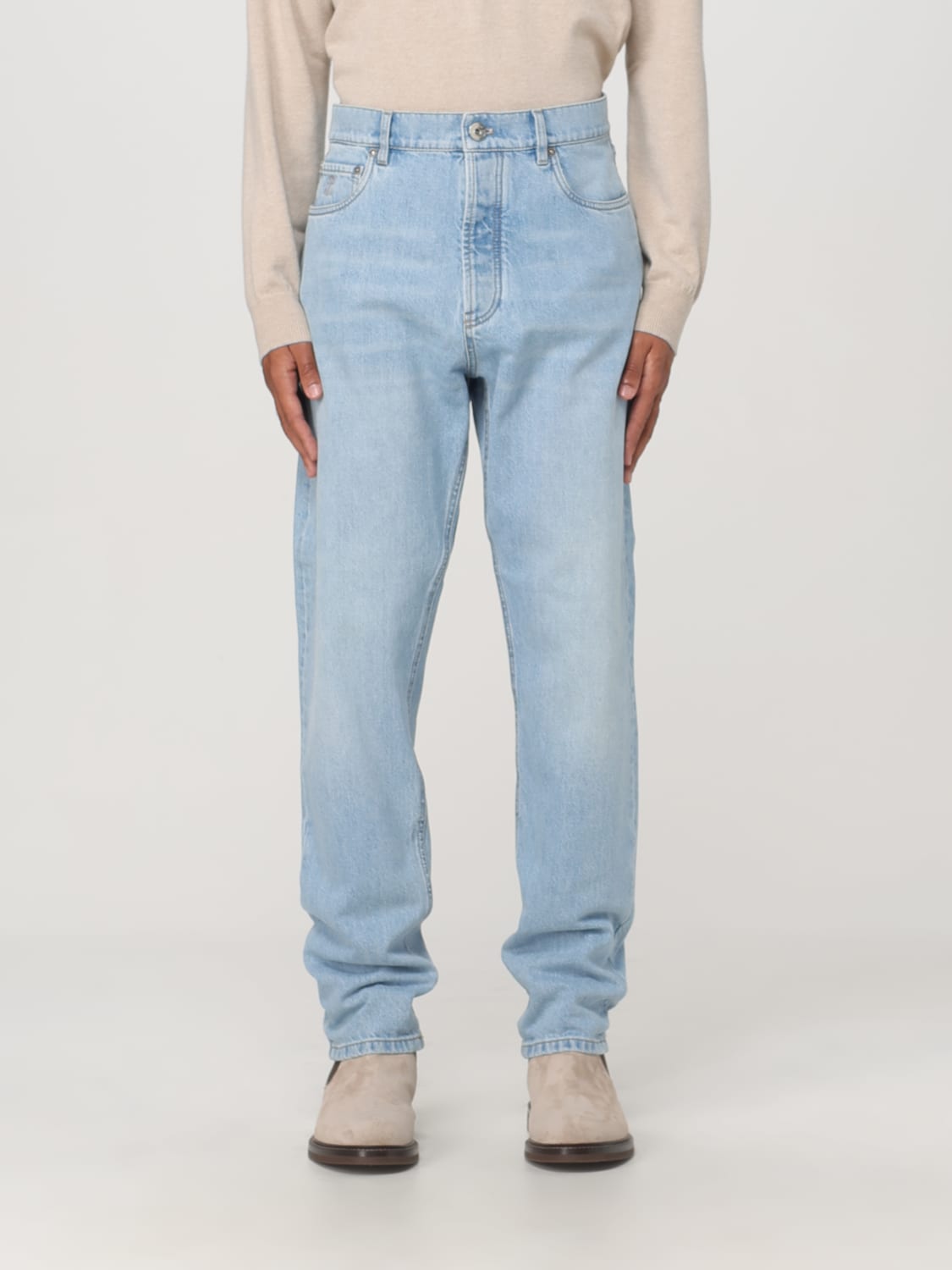 BRUNELLO CUCINELLI JEANS: Jeans men Brunello Cucinelli, Denim - Img 1