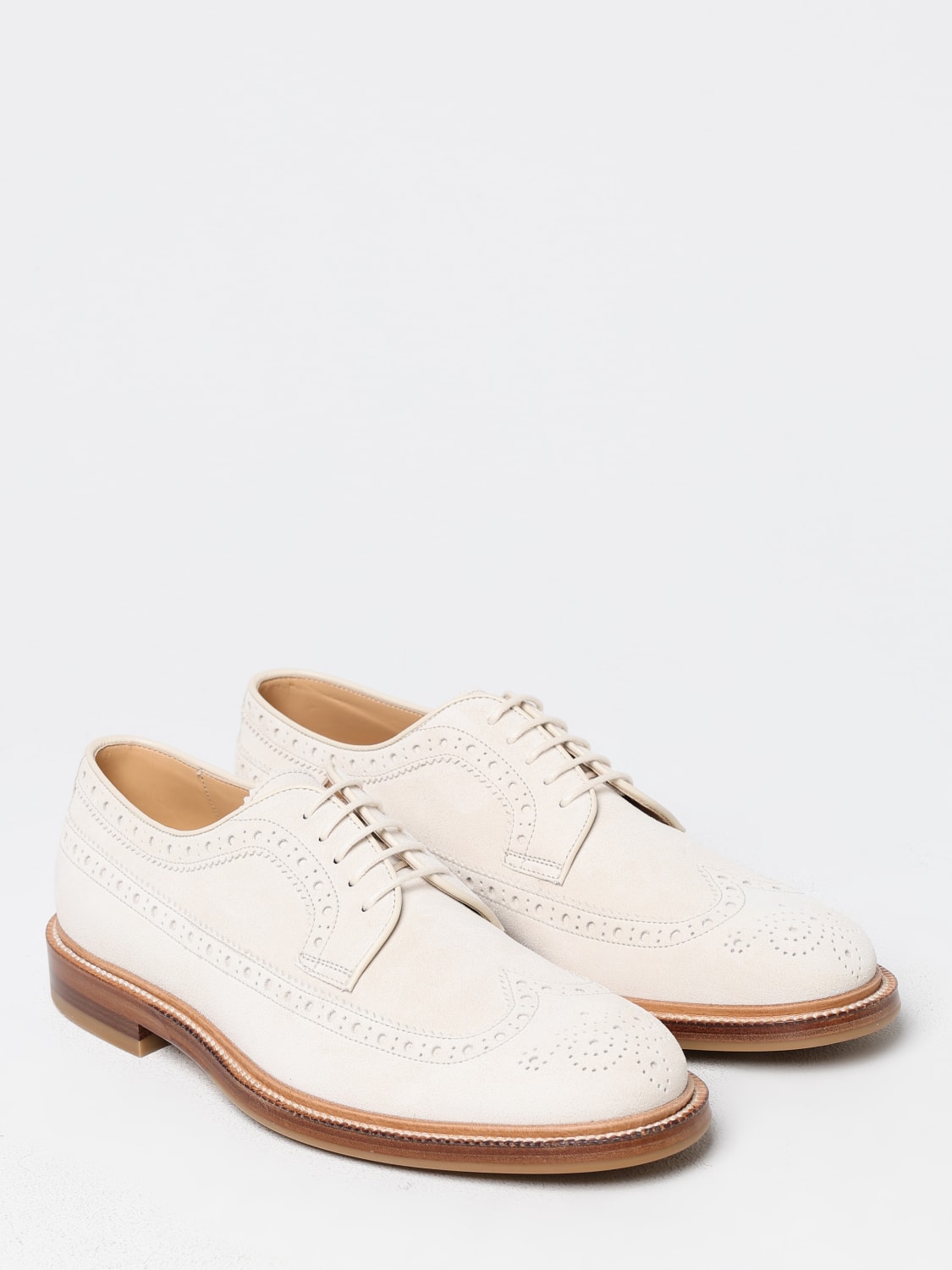 BRUNELLO CUCINELLI BROGUE SHOES: Shoes men Brunello Cucinelli, Milk - Img 2