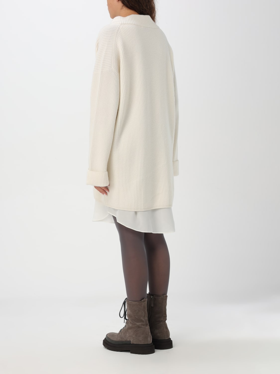 BRUNELLO CUCINELLI DRESS: Dress woman Brunello Cucinelli, Beige - Img 2