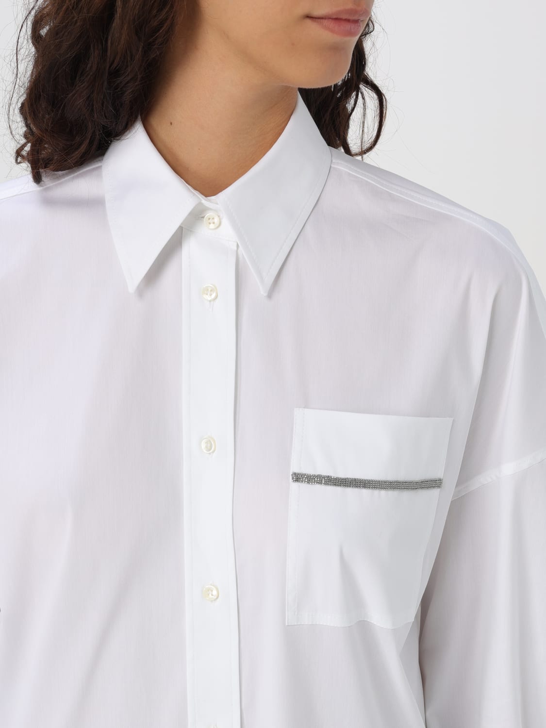 BRUNELLO CUCINELLI SHIRT: Shirt woman Brunello Cucinelli, White - Img 5