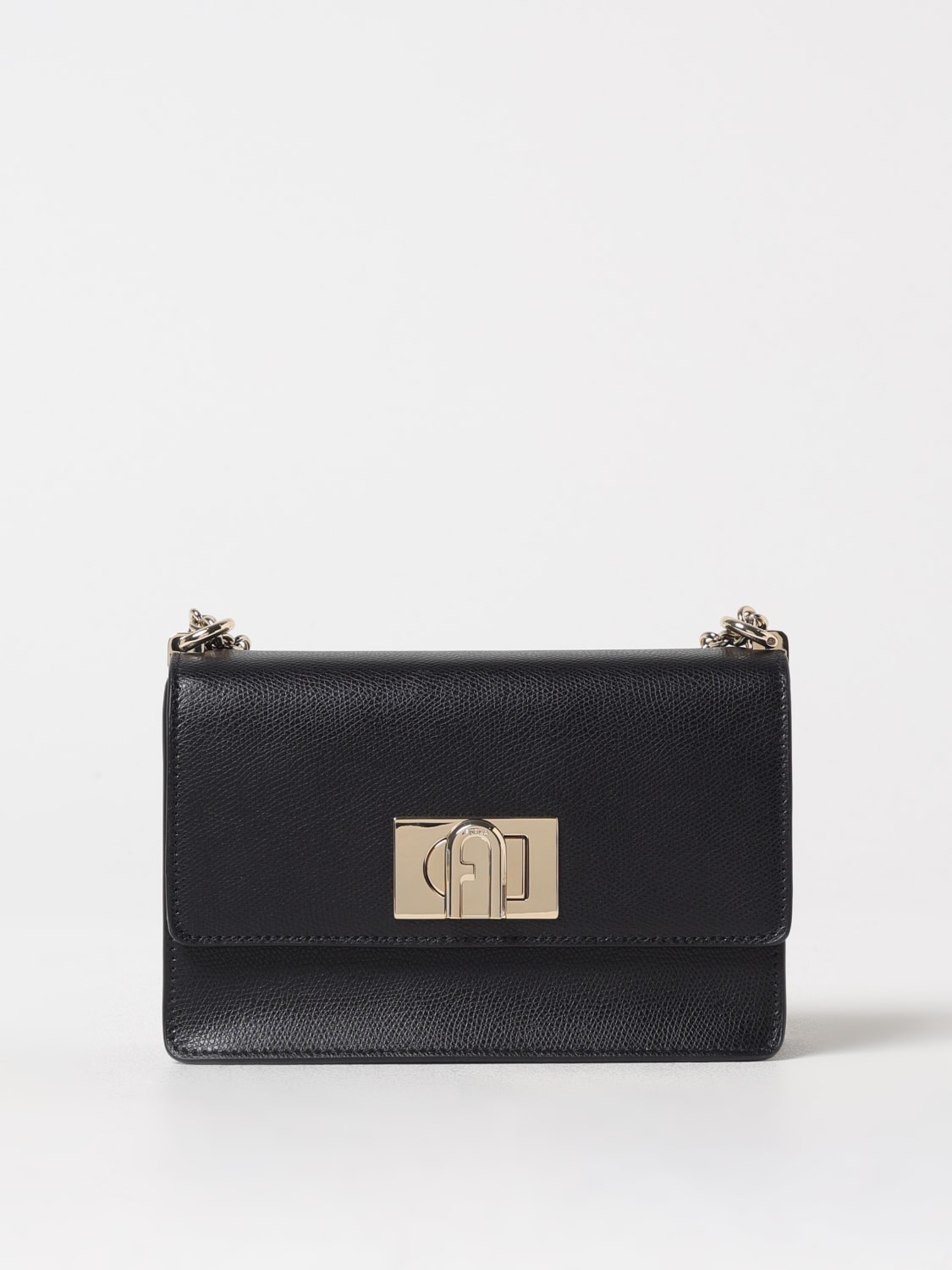 FURLA MINI BAG: Shoulder bag woman Furla, Black - Img 1